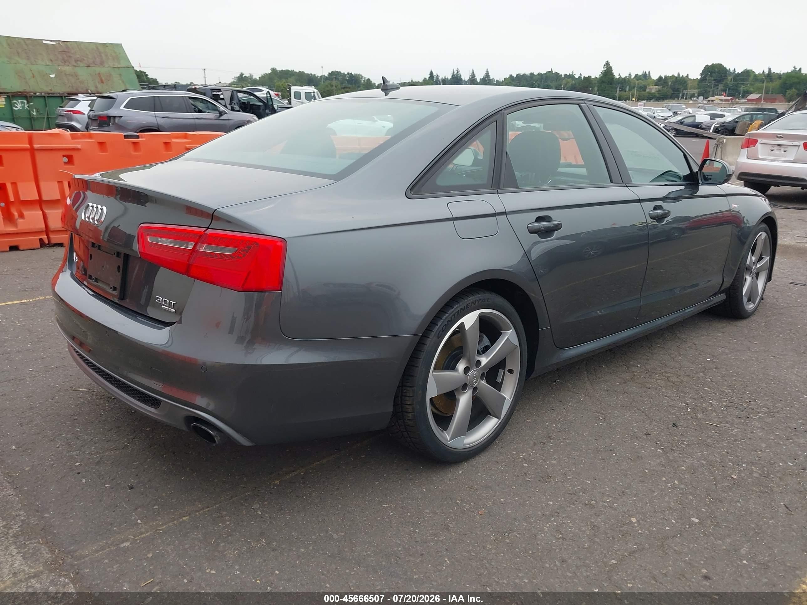 2015 Audi A6 3.0t Premium Plus Gray vin: WAUHGAFC4FN011338