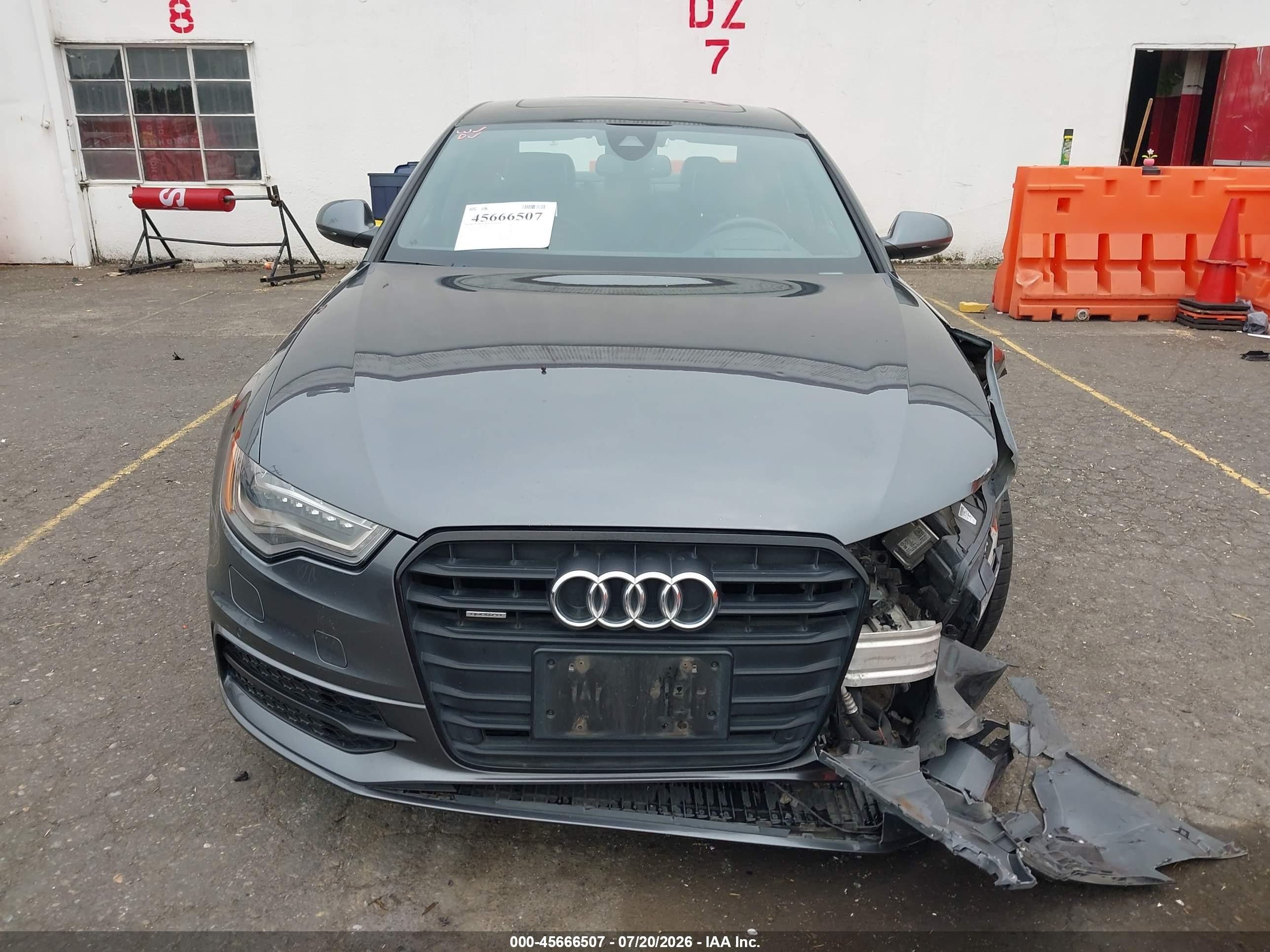 2015 Audi A6 3.0t Premium Plus Gray vin: WAUHGAFC4FN011338