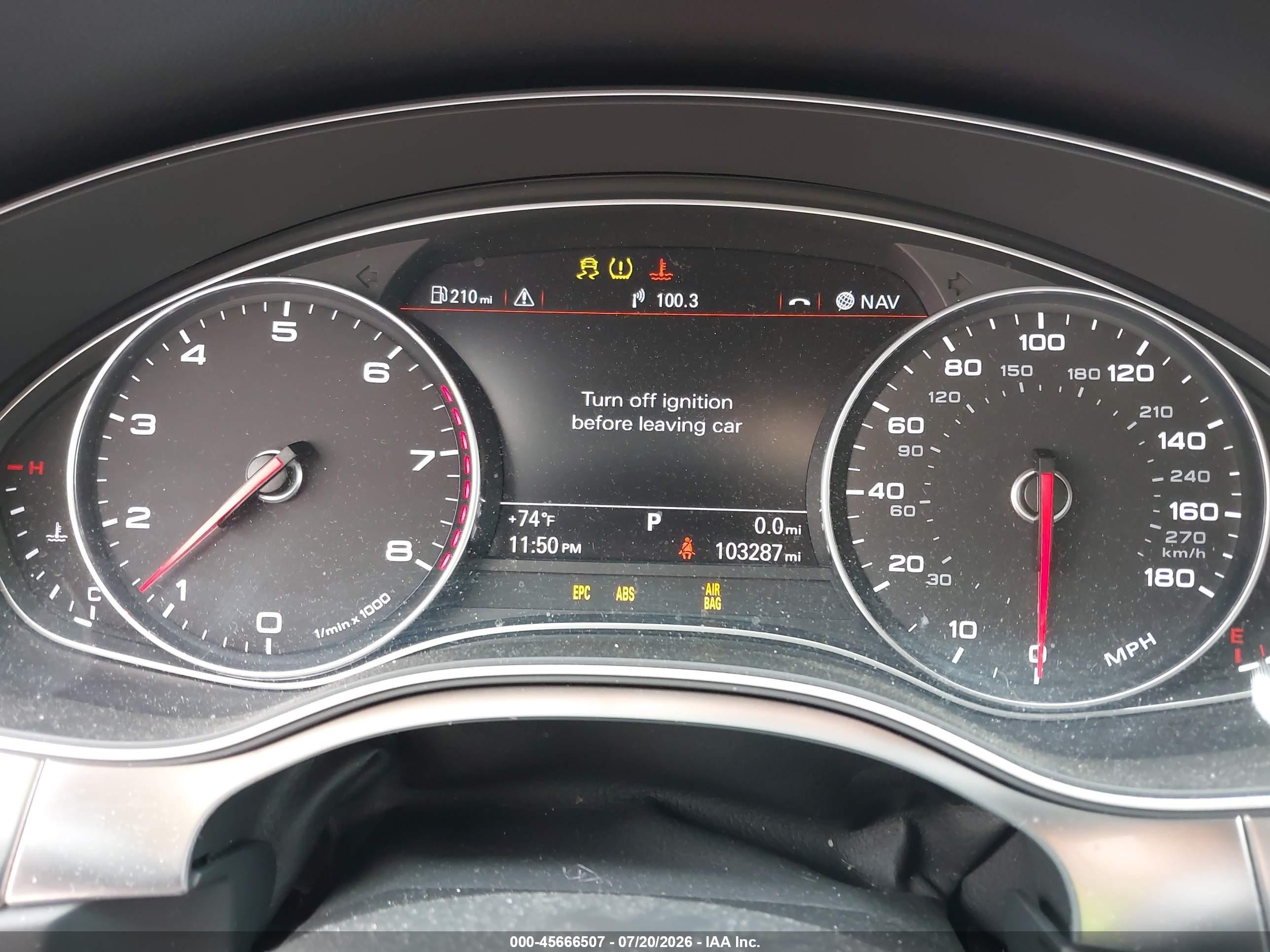 2015 Audi A6 3.0t Premium Plus Gray vin: WAUHGAFC4FN011338