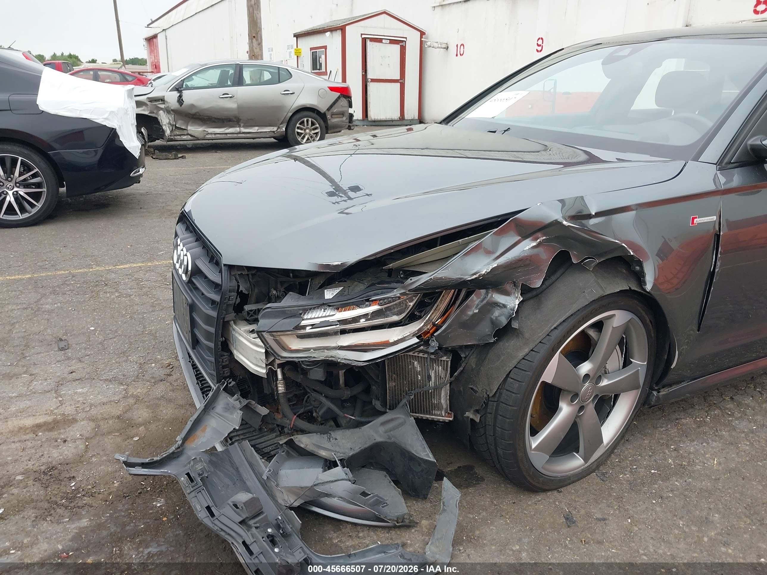 2015 Audi A6 3.0t Premium Plus Gray vin: WAUHGAFC4FN011338