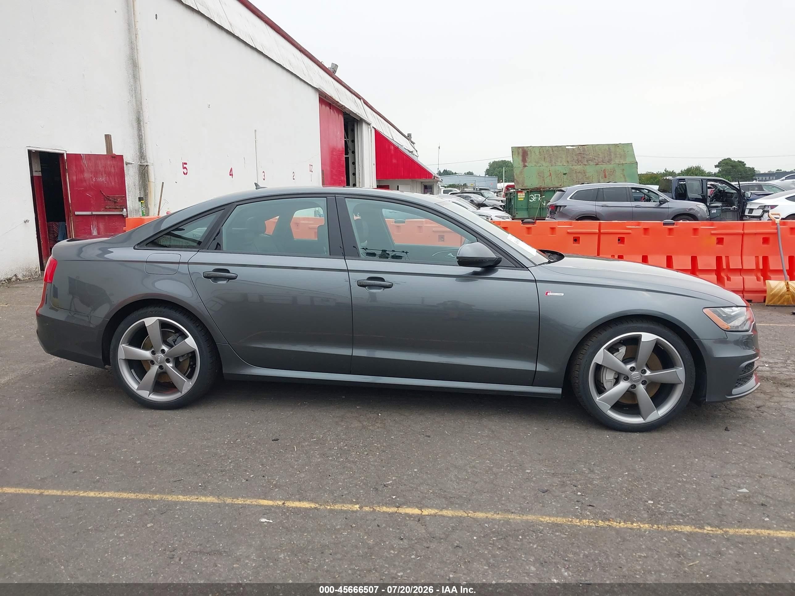 2015 Audi A6 3.0t Premium Plus Gray vin: WAUHGAFC4FN011338