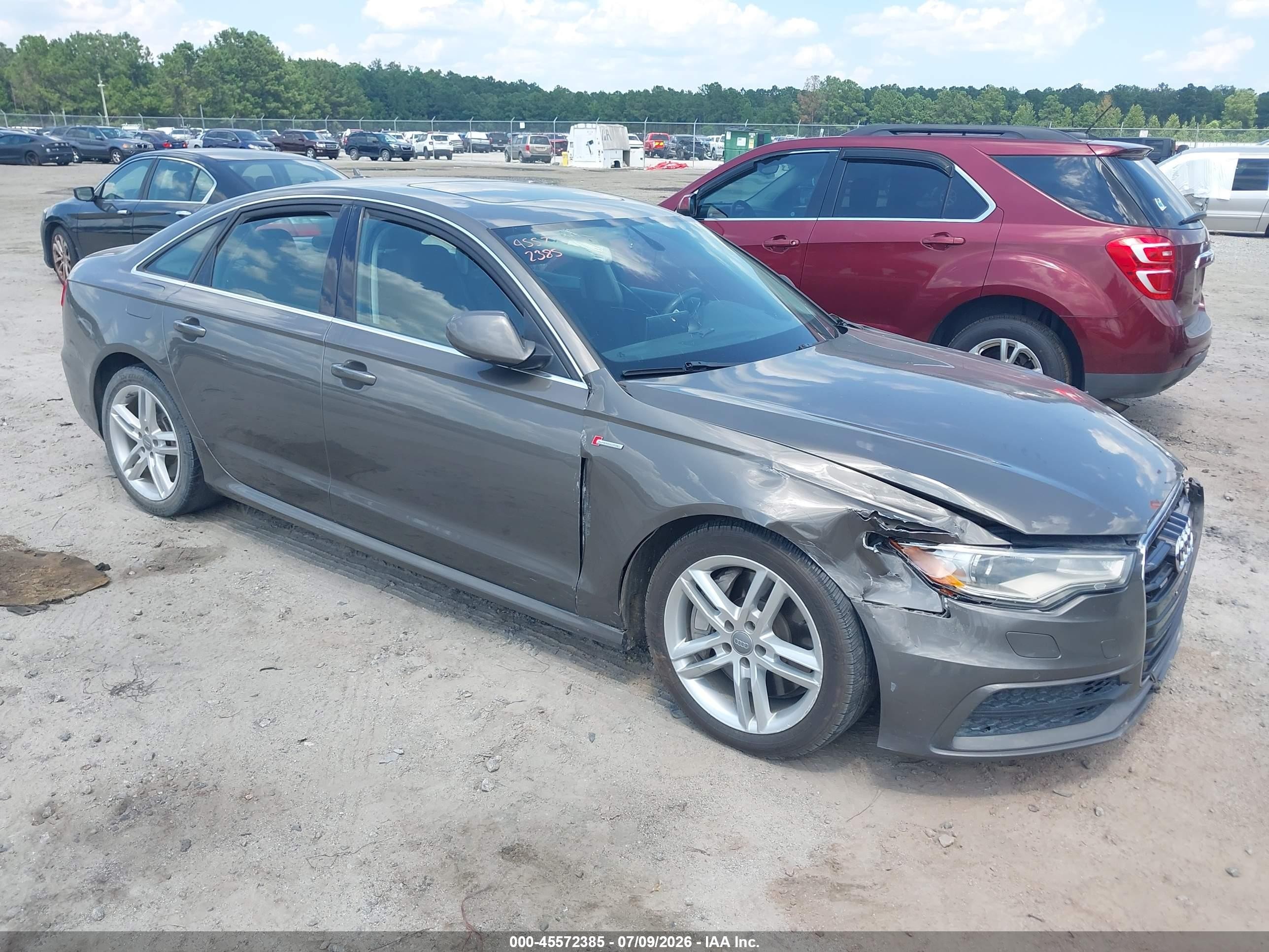 2012 Audi A6 3.0t Prestige Gray vin: WAUHGAFC5CN080664