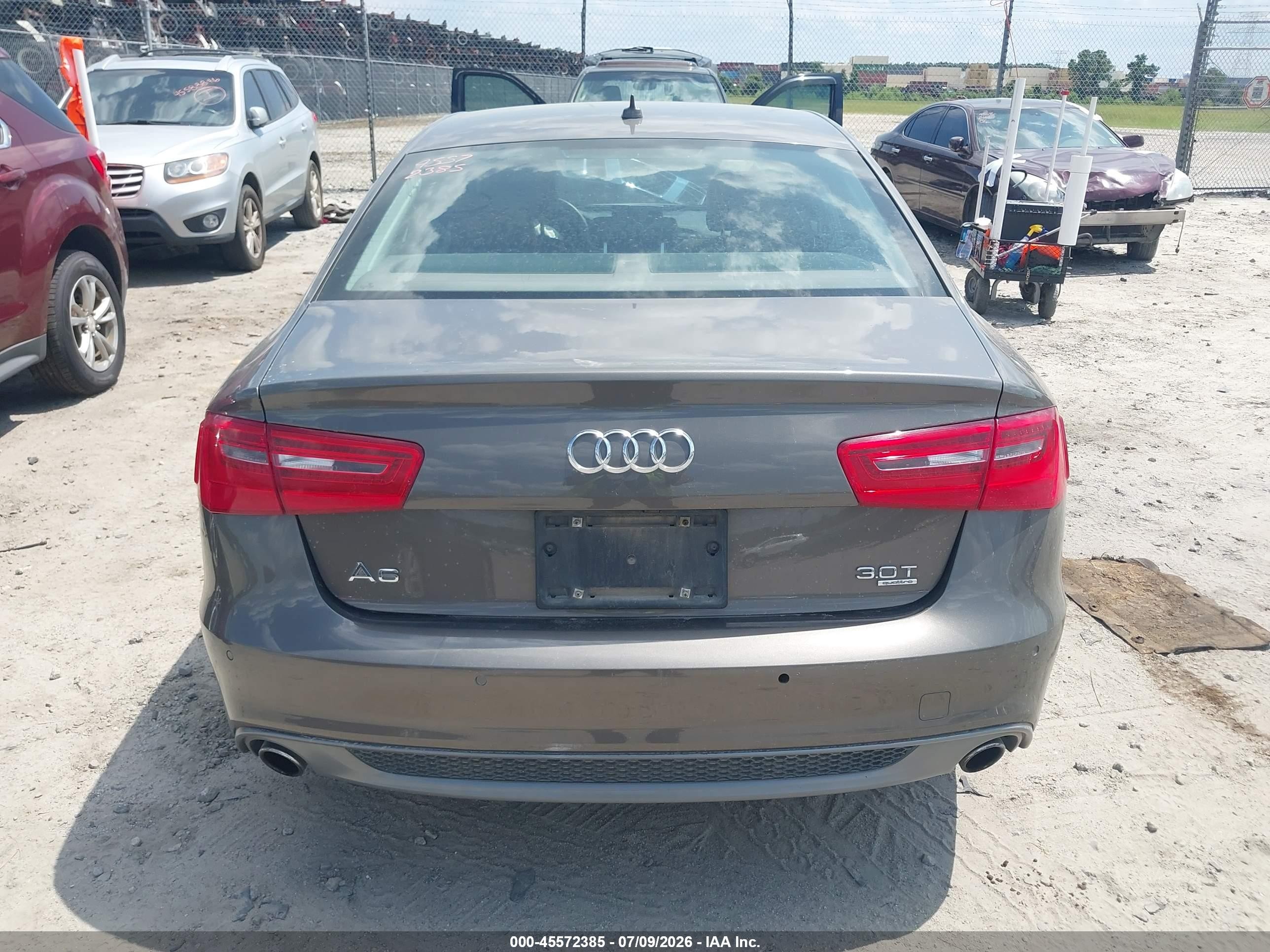 2012 Audi A6 3.0t Prestige Gray vin: WAUHGAFC5CN080664