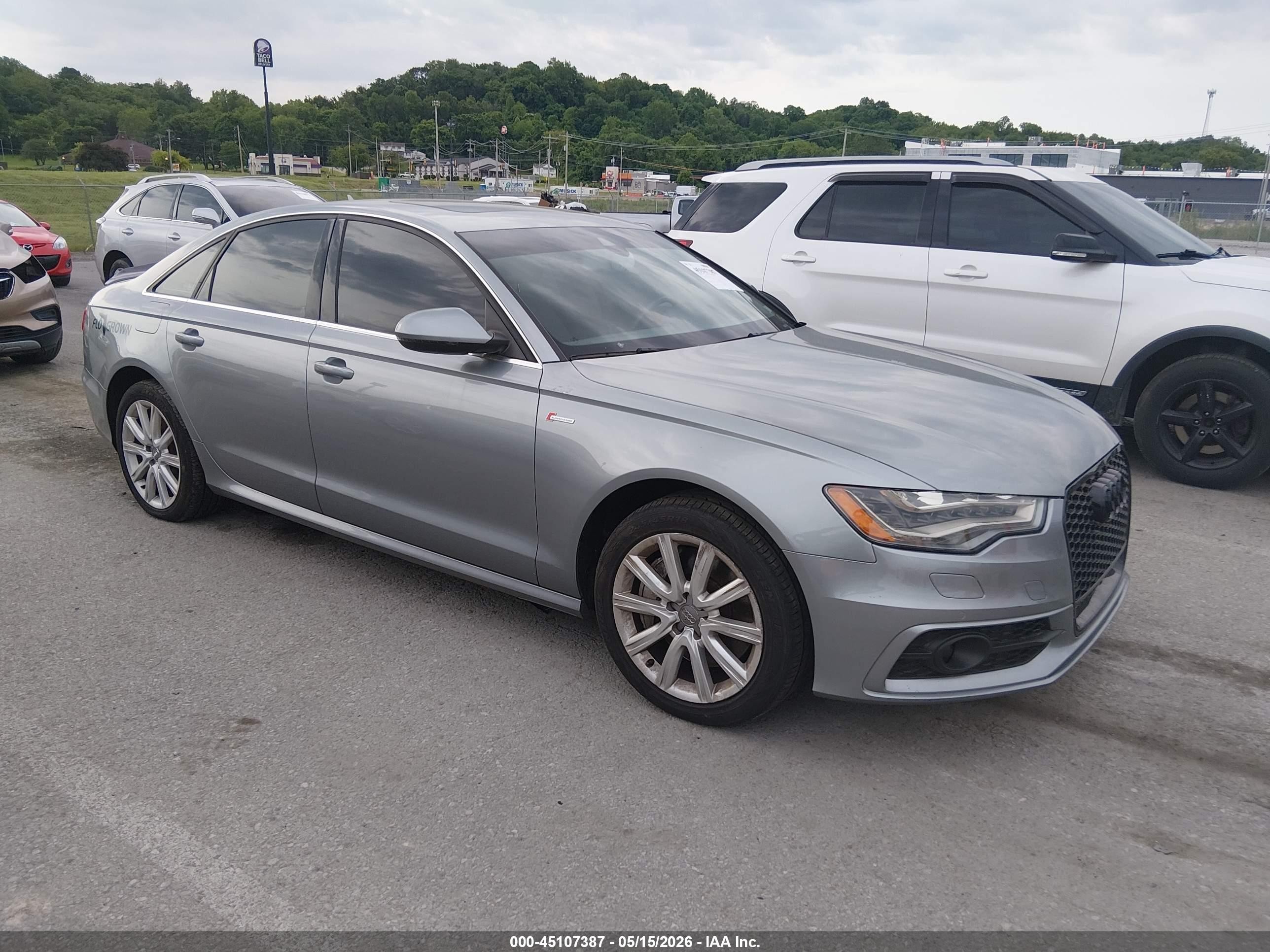2012 Audi A6 3.0 Premium Gray vin: WAUHGAFC5CN087680
