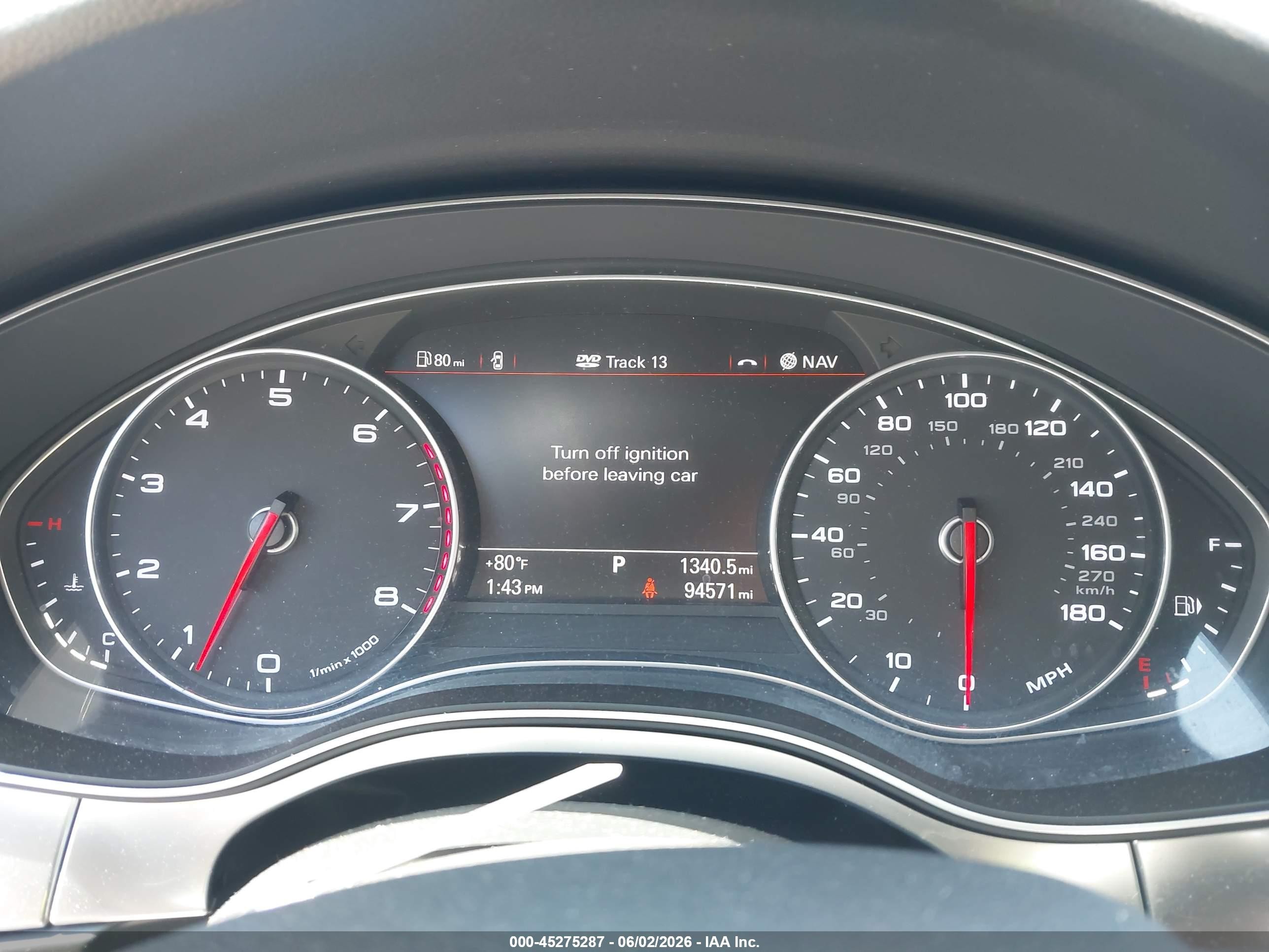 2014 Audi A6 3.0t Premium Plus Black vin: WAUHGAFC5EN051393