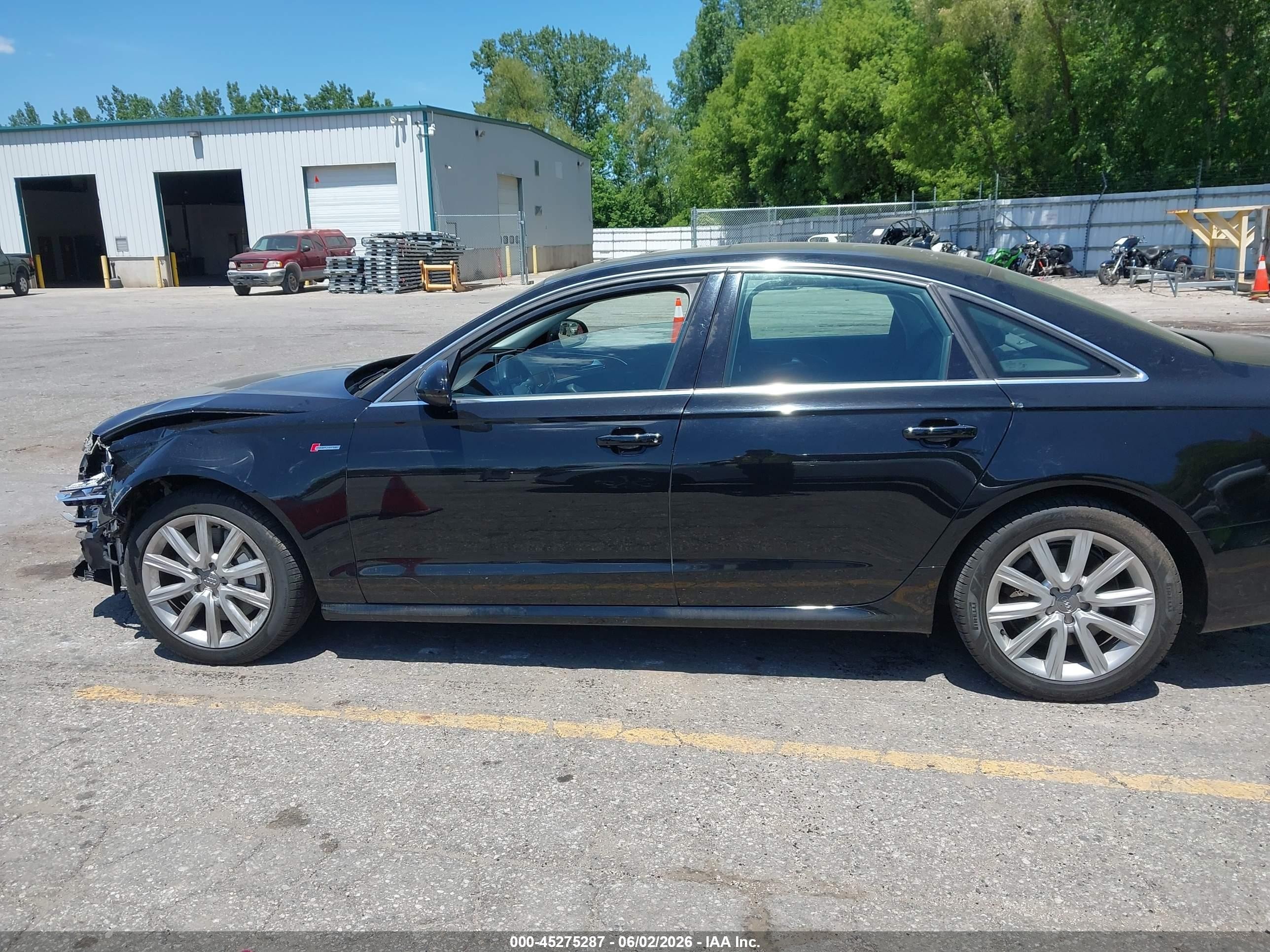 2014 Audi A6 3.0t Premium Plus Black vin: WAUHGAFC5EN051393