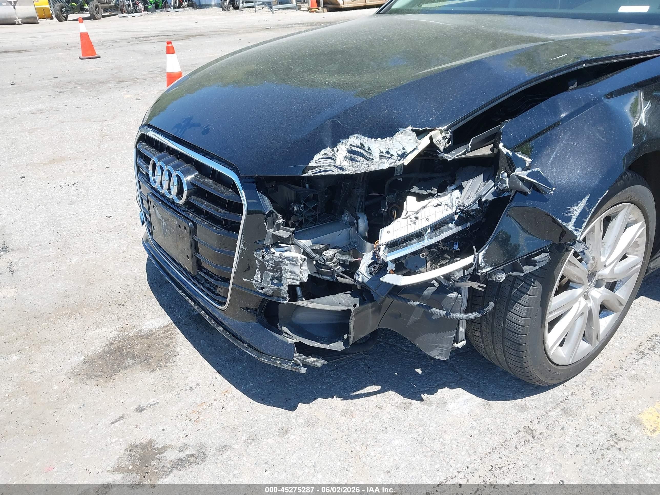 2014 Audi A6 3.0t Premium Plus Black vin: WAUHGAFC5EN051393