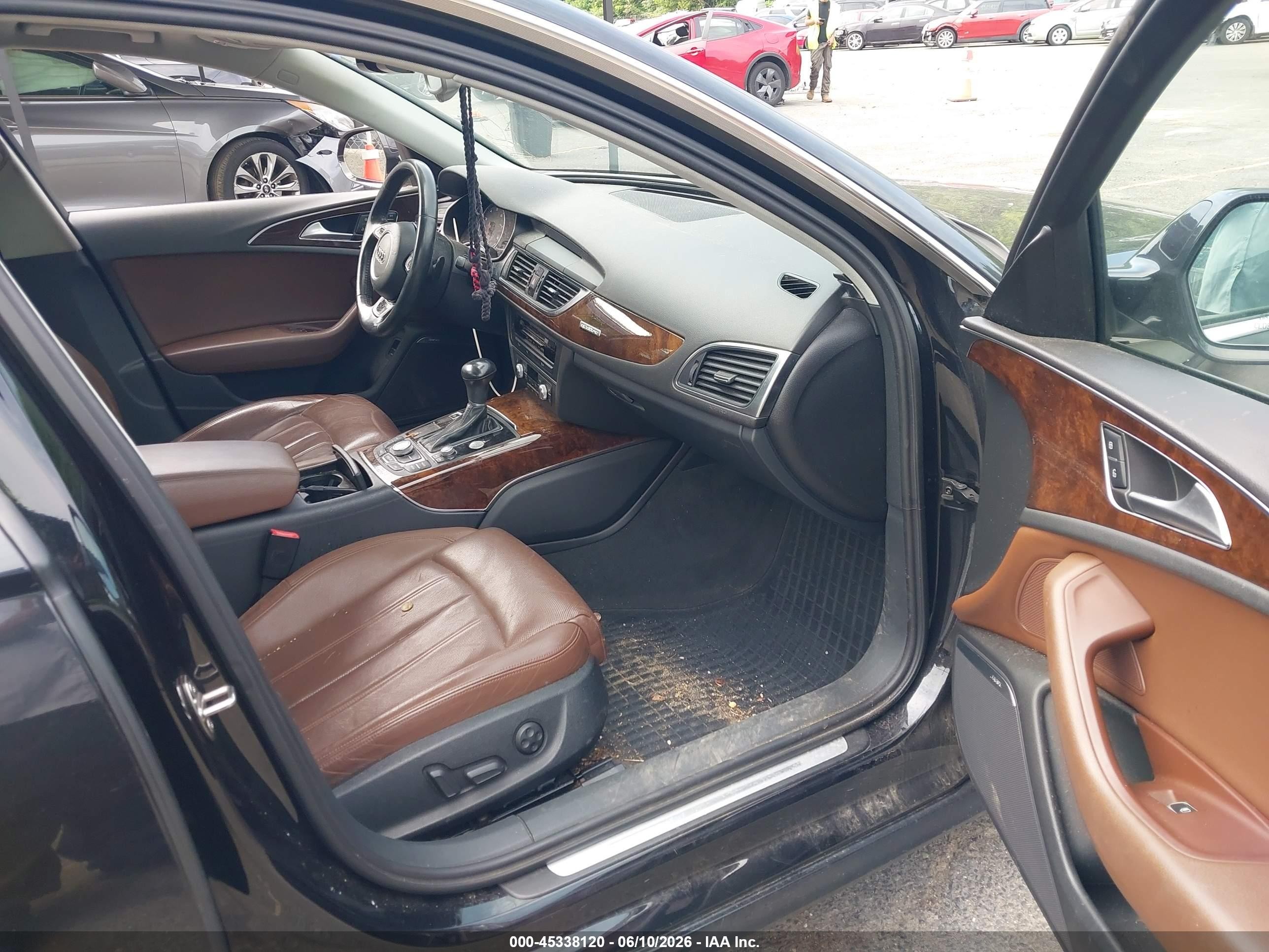 2014 Audi A6 3.0t Premium Plus Черный vin: WAUHGAFC5EN121555