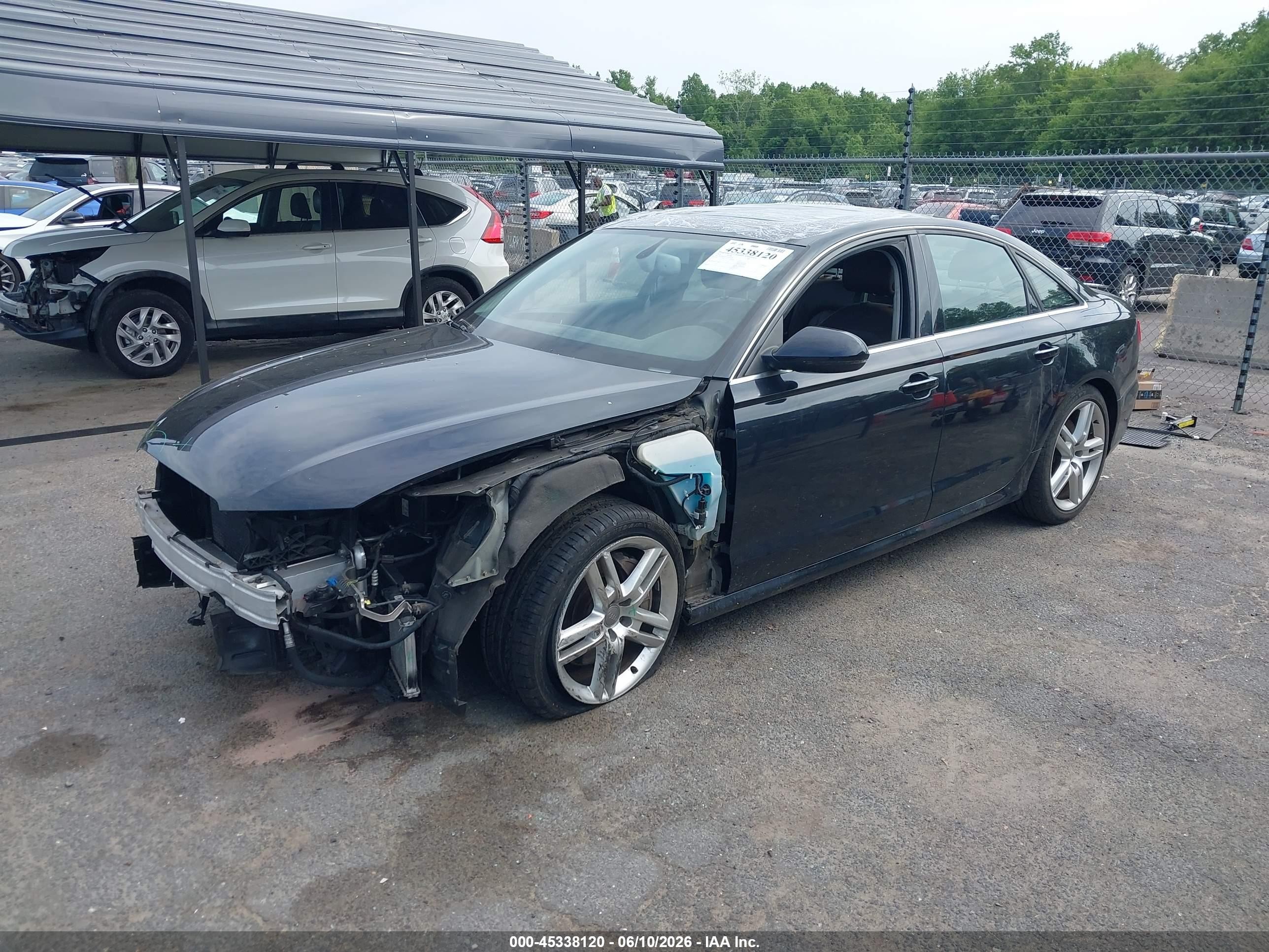 2014 Audi A6 3.0t Premium Plus Черный vin: WAUHGAFC5EN121555