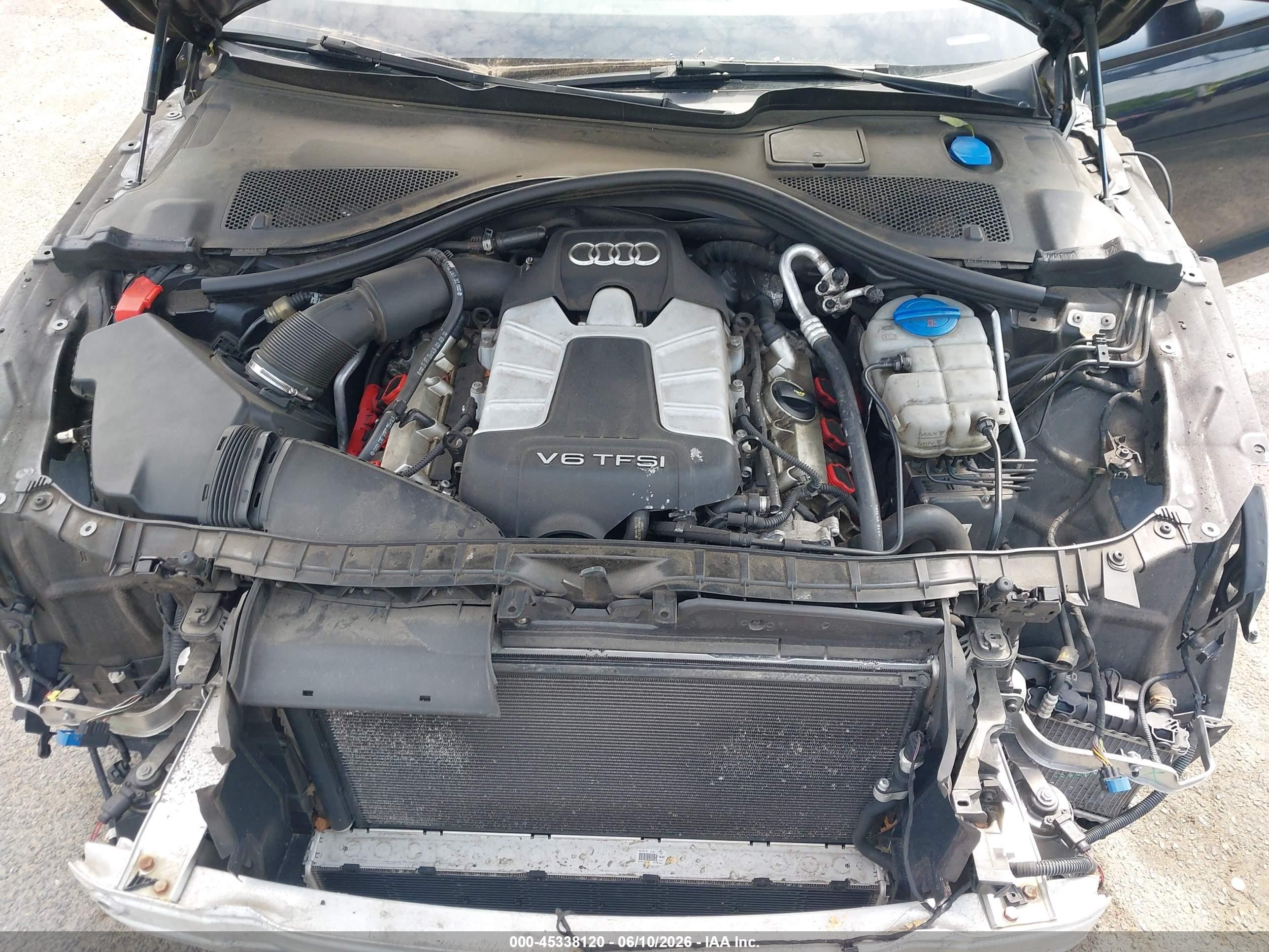 2014 Audi A6 3.0t Premium Plus Черный vin: WAUHGAFC5EN121555