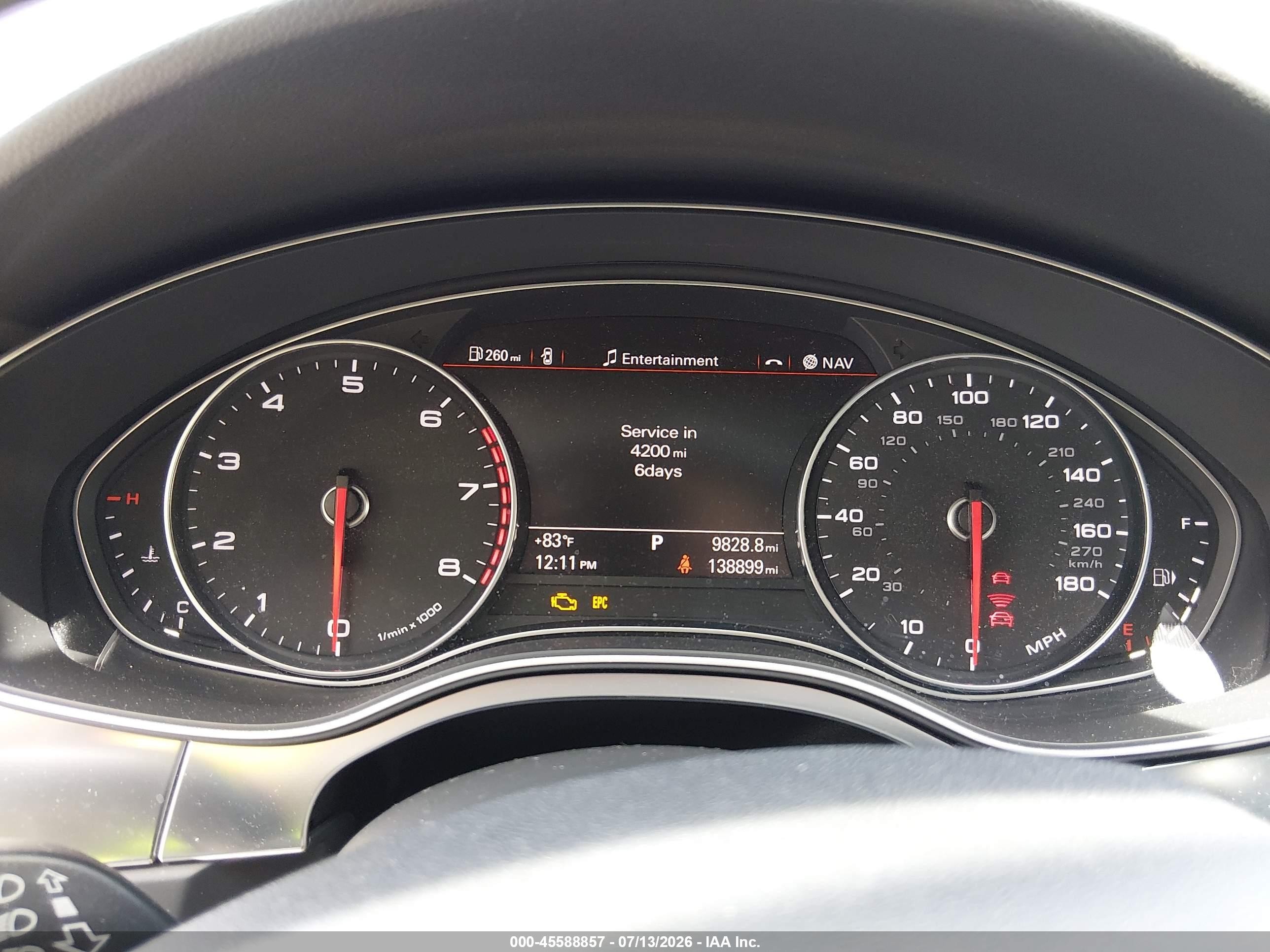 2014 Audi A6 3.0t Premium Plus Brown vin: WAUHGAFC5EN161683