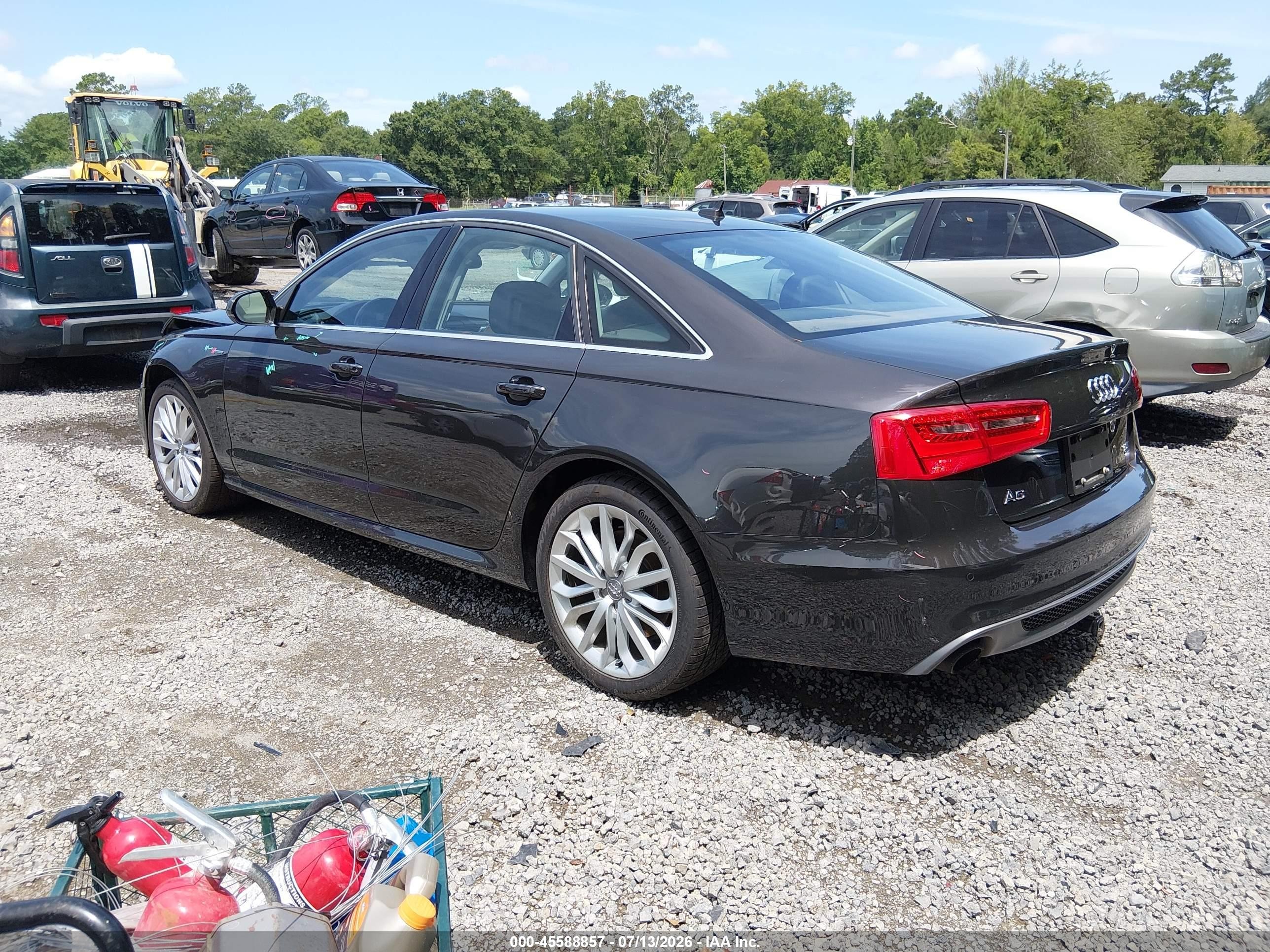 2014 Audi A6 3.0t Premium Plus Brown vin: WAUHGAFC5EN161683
