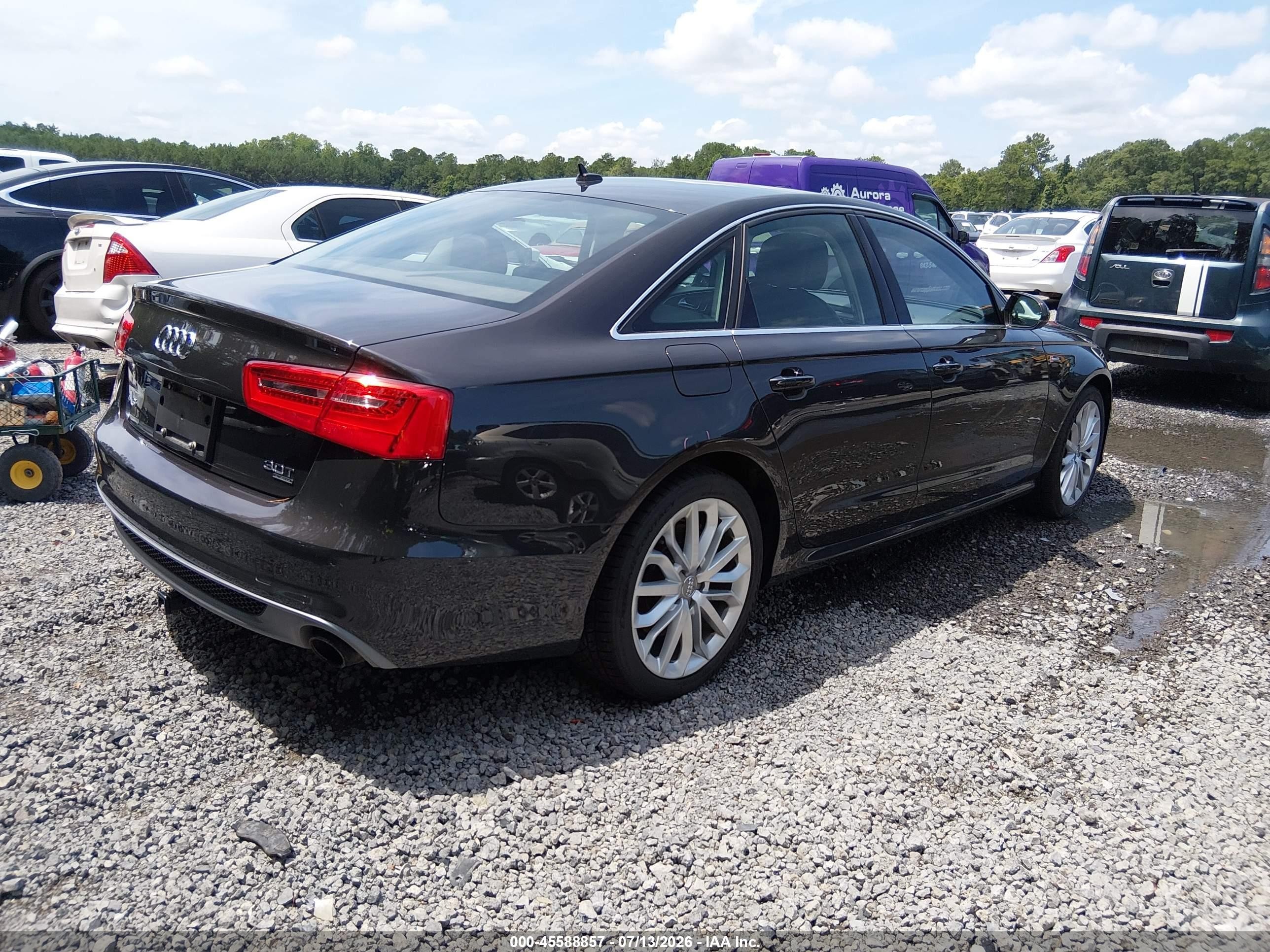 2014 Audi A6 3.0t Premium Plus Brown vin: WAUHGAFC5EN161683