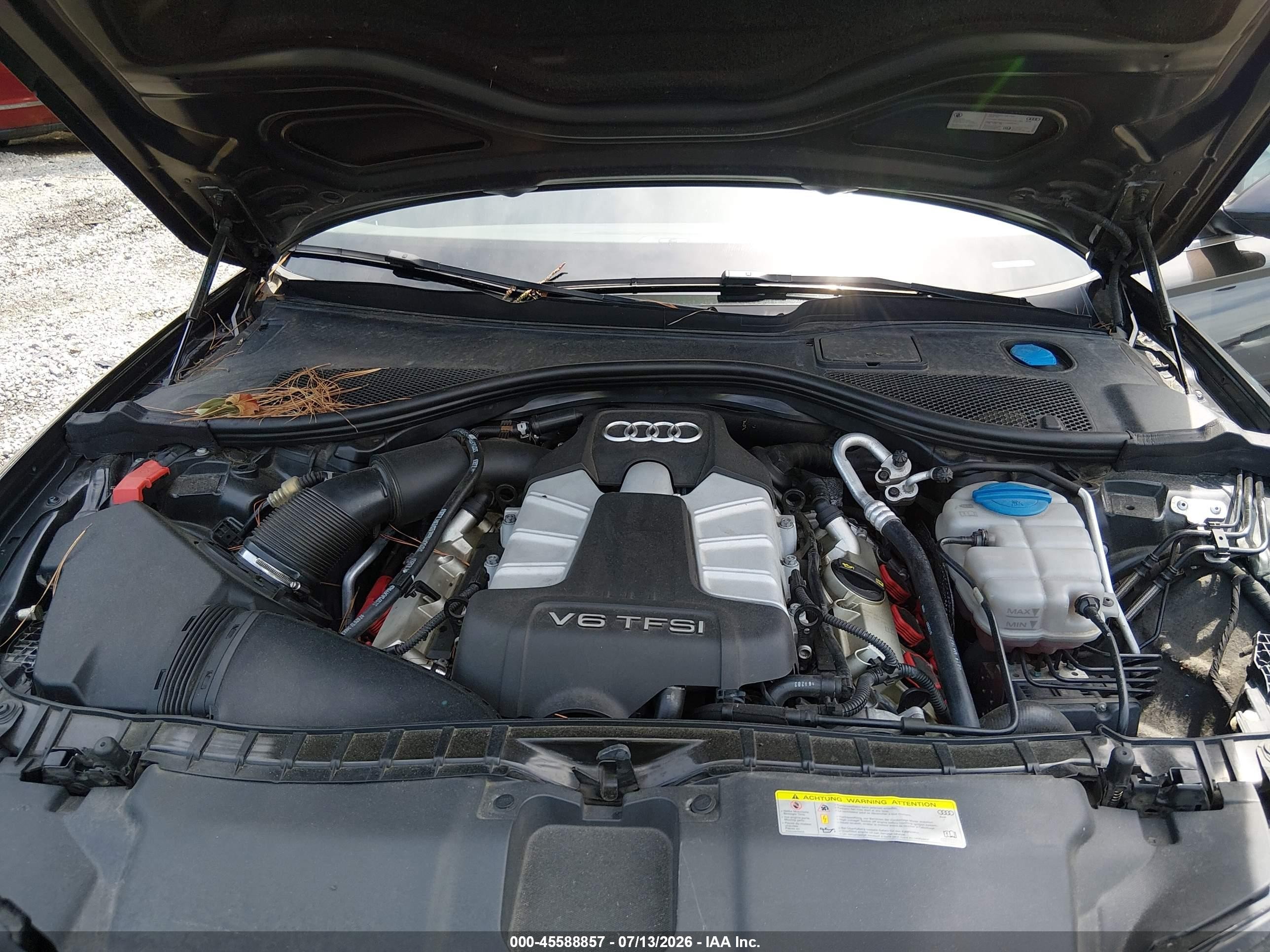 2014 Audi A6 3.0t Premium Plus Brown vin: WAUHGAFC5EN161683