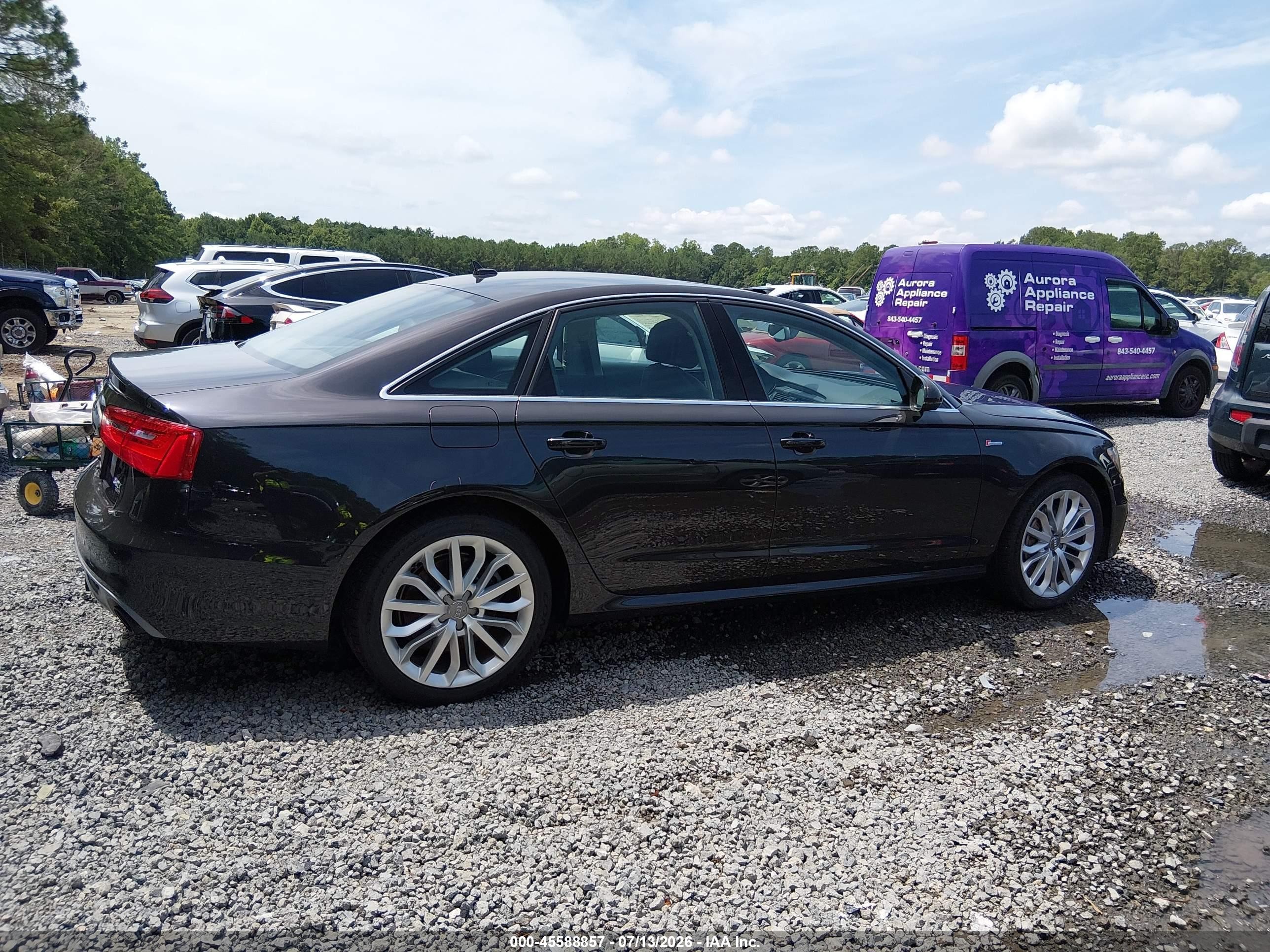 2014 Audi A6 3.0t Premium Plus Brown vin: WAUHGAFC5EN161683