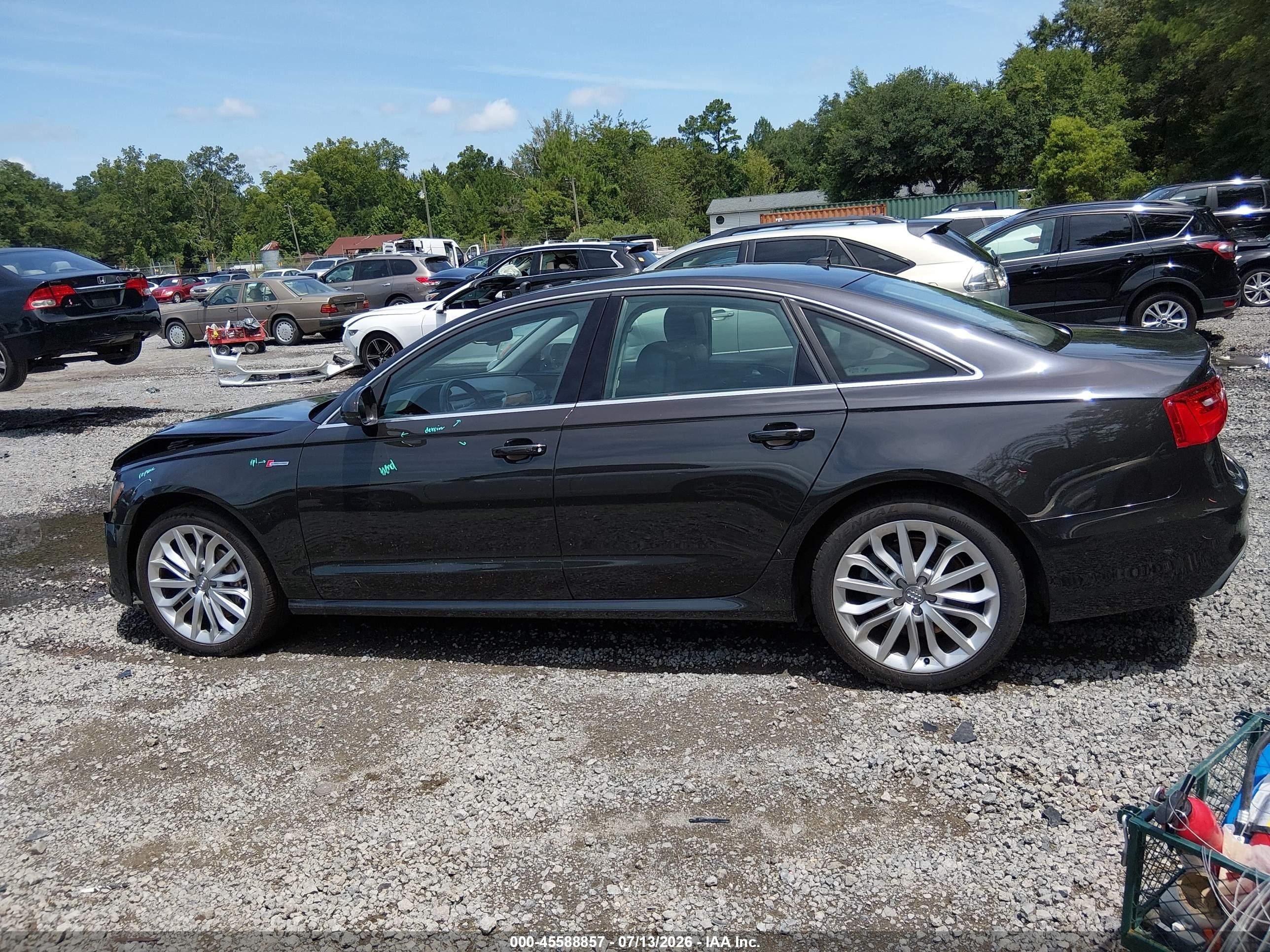 2014 Audi A6 3.0t Premium Plus Brown vin: WAUHGAFC5EN161683