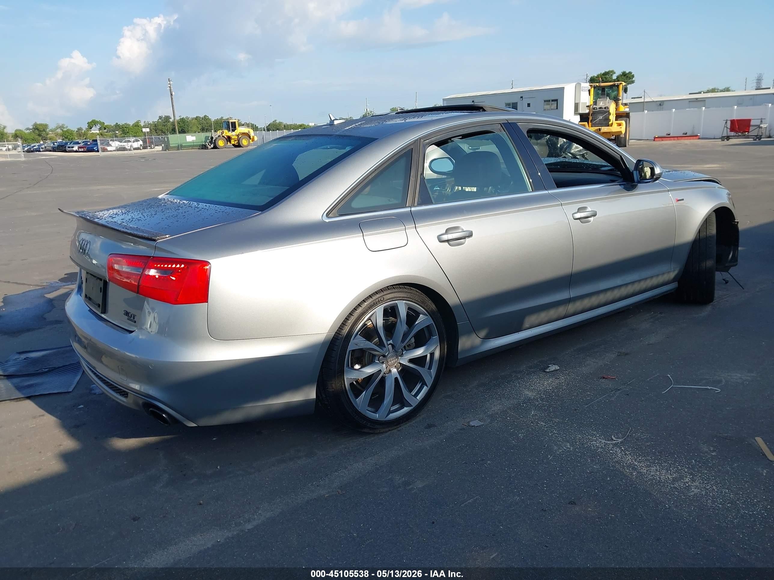 2015 Audi A6 3.0t Premium Plus Silver vin: WAUHGAFC5FN003152