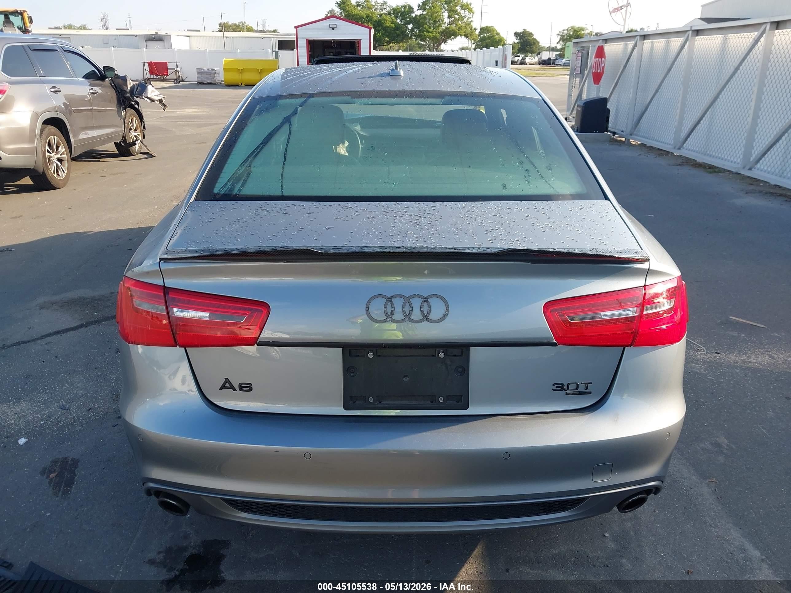 2015 Audi A6 3.0t Premium Plus Silver vin: WAUHGAFC5FN003152