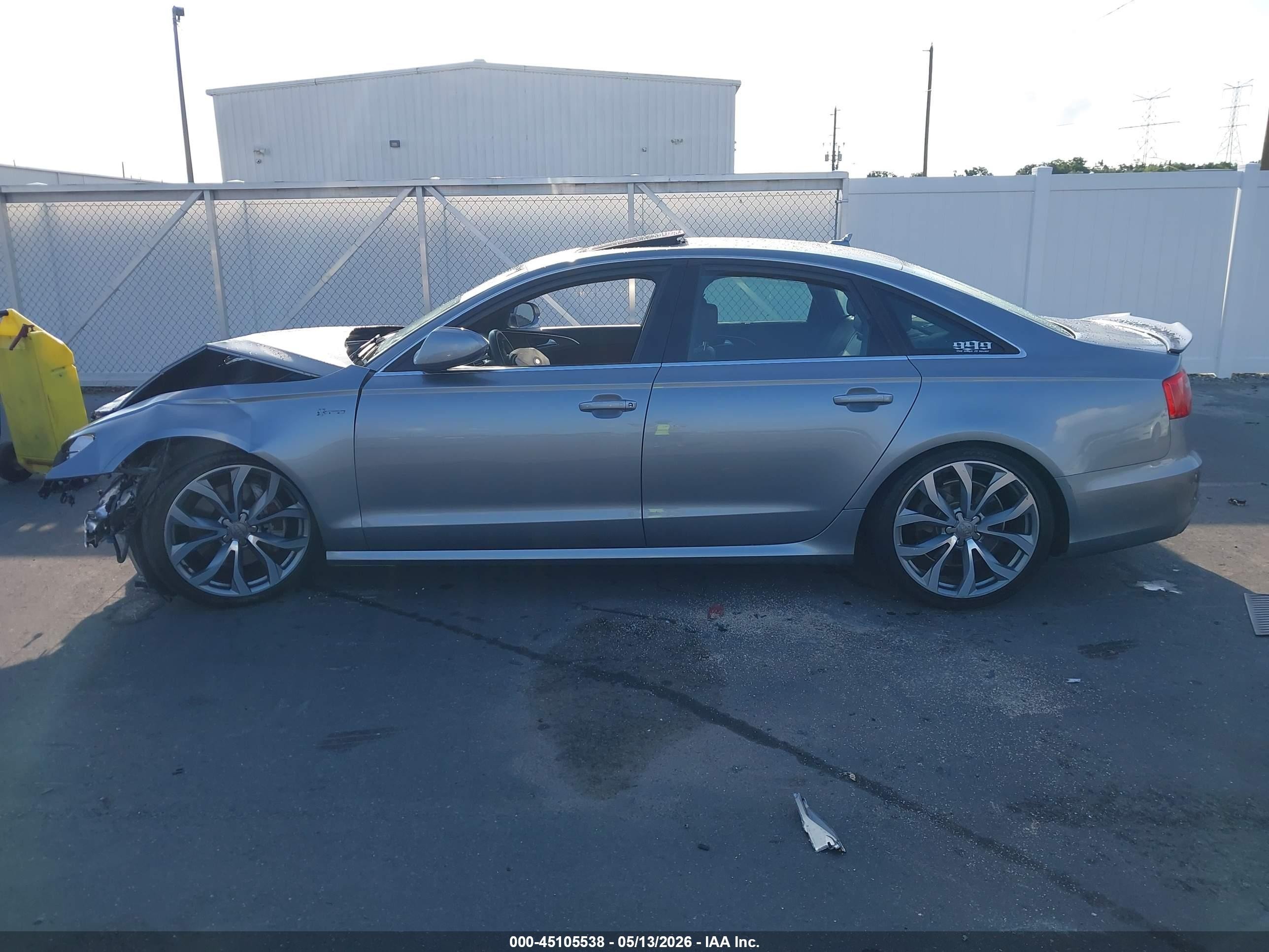2015 Audi A6 3.0t Premium Plus Silver vin: WAUHGAFC5FN003152