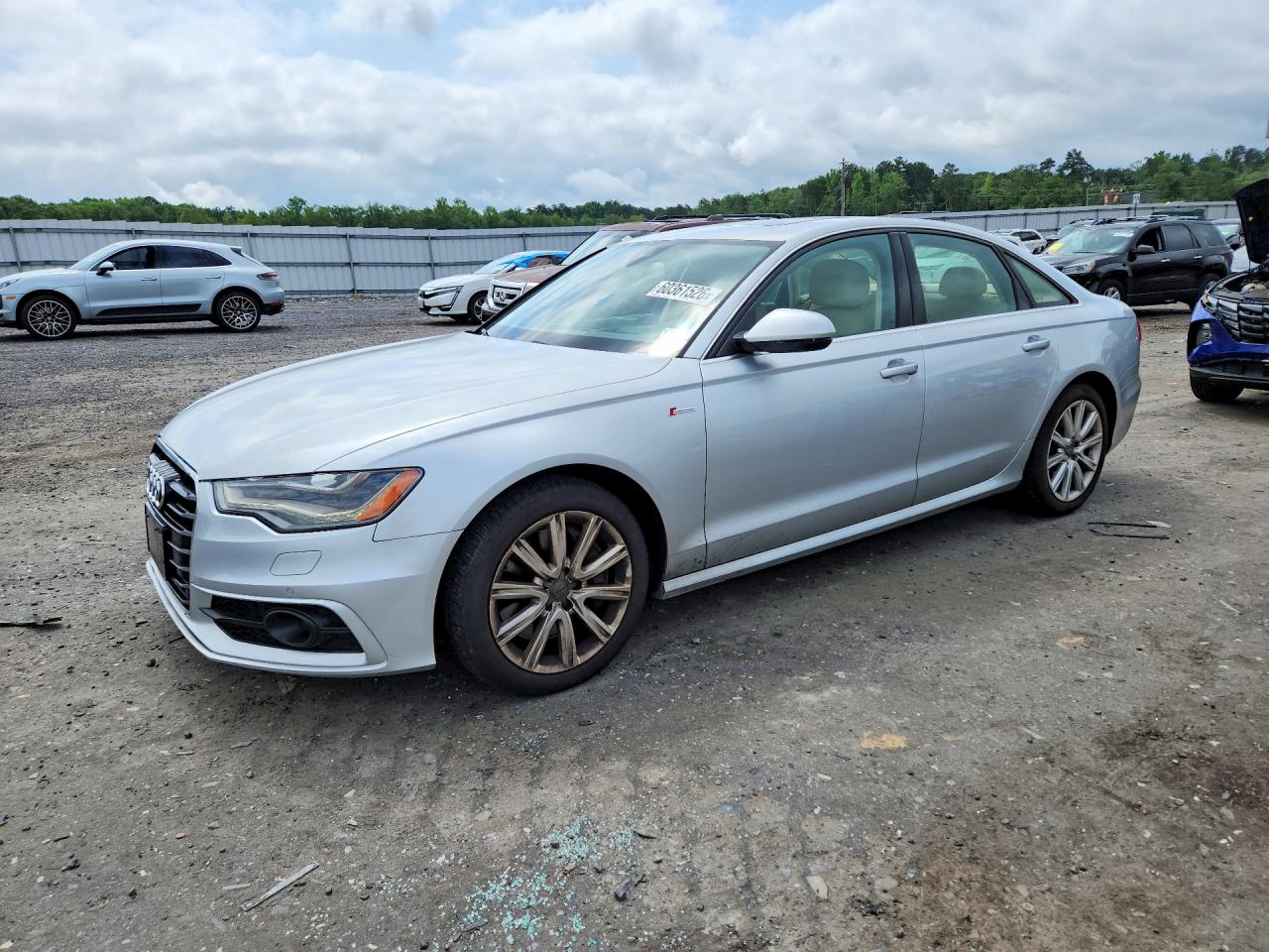 2015 Audi A6 Prestige Серебряный vin: WAUHGAFC5FN004690