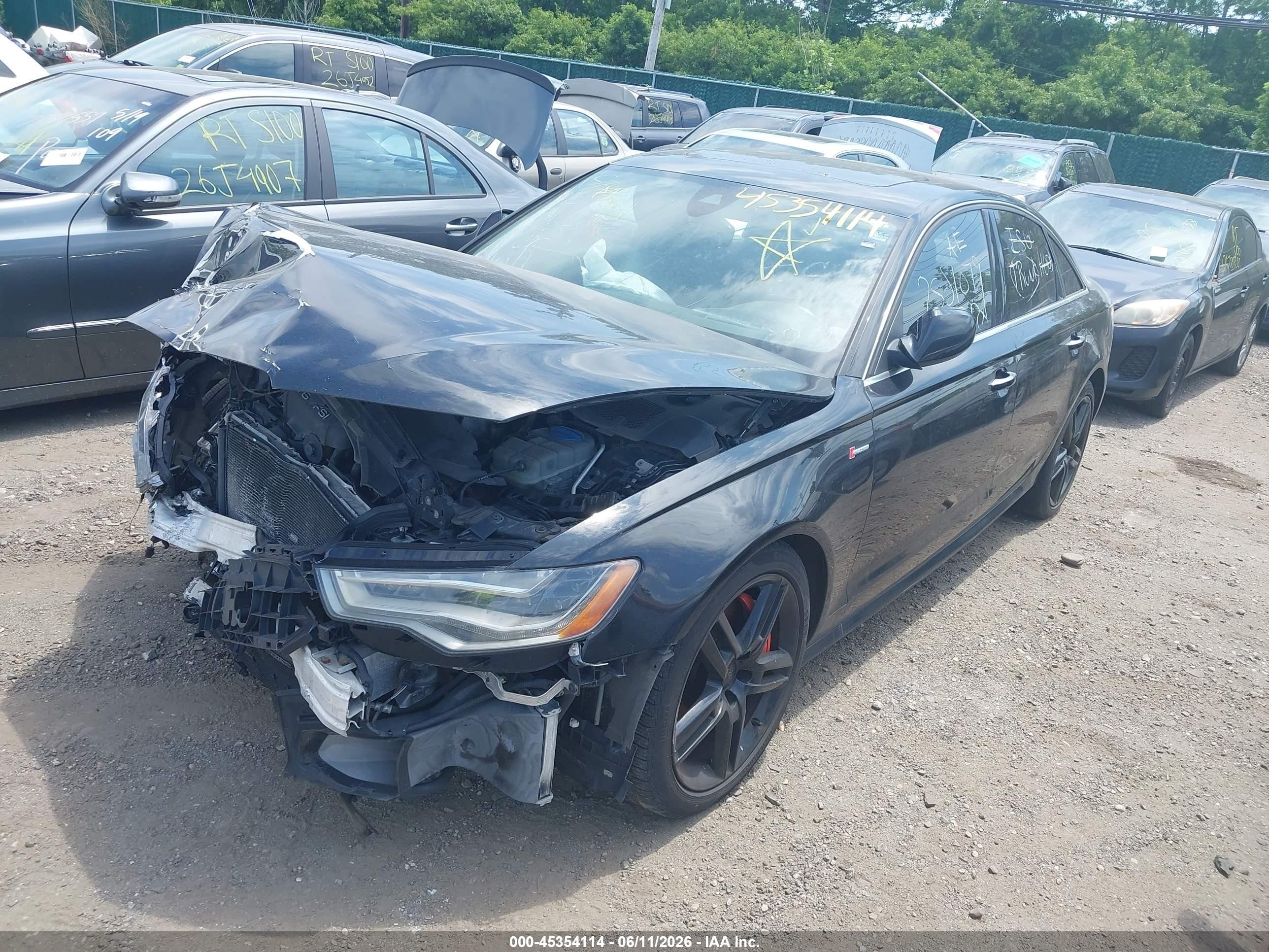 2015 Audi A6 3.0t Premium Plus Black vin: WAUHGAFC5FN036152