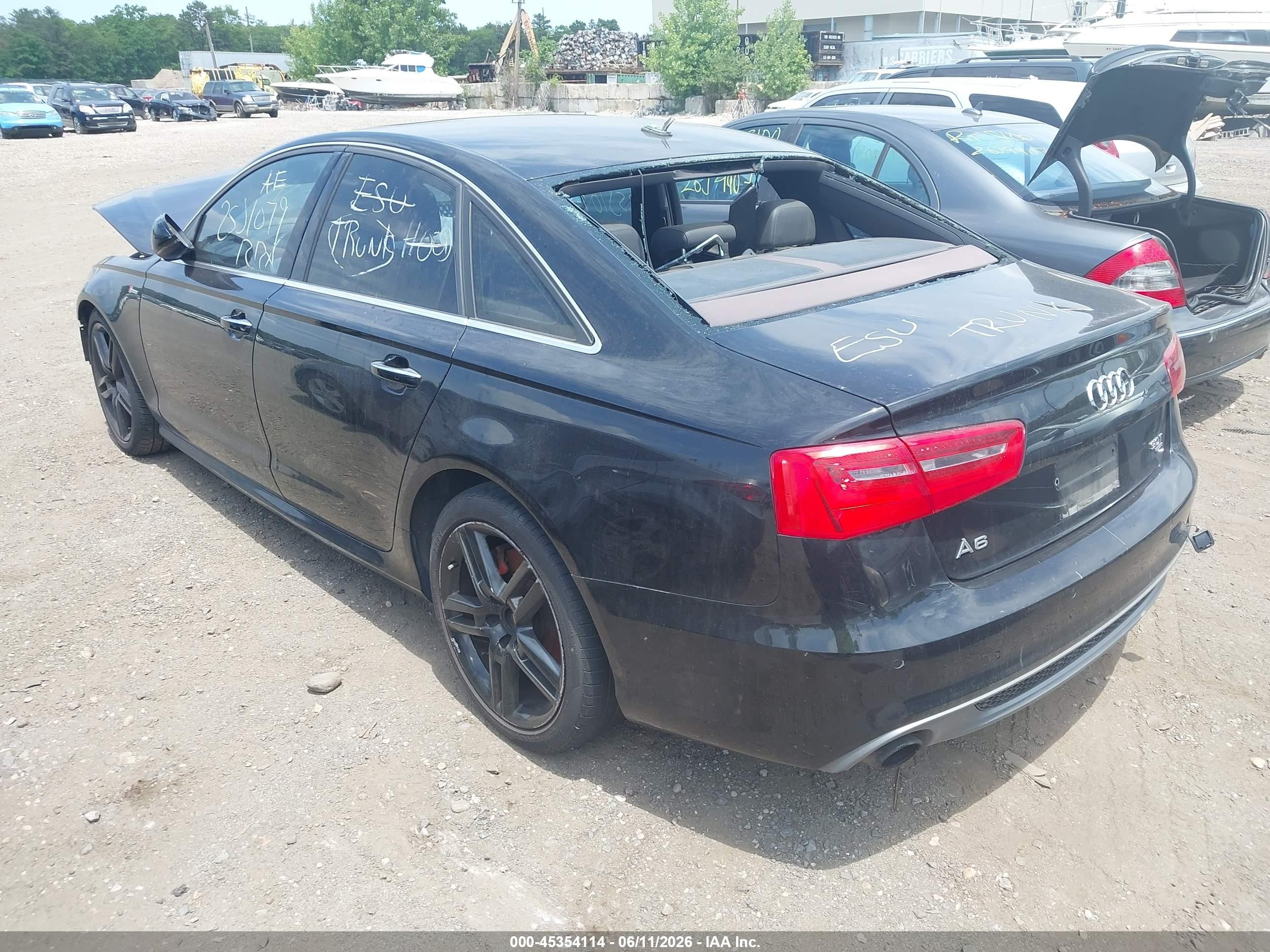 2015 Audi A6 3.0t Premium Plus Black vin: WAUHGAFC5FN036152