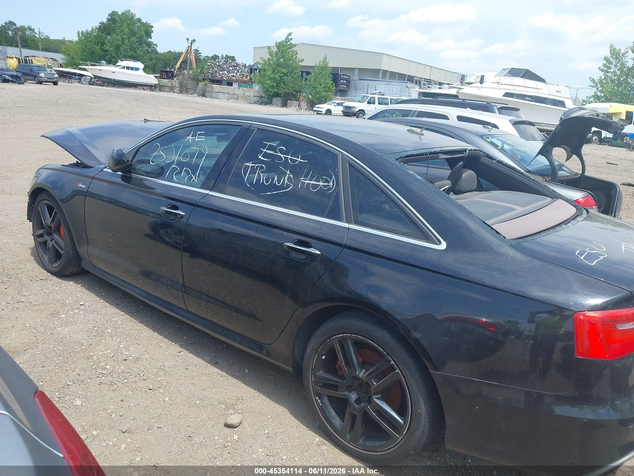 2015 Audi A6 3.0t Premium Plus Black vin: WAUHGAFC5FN036152