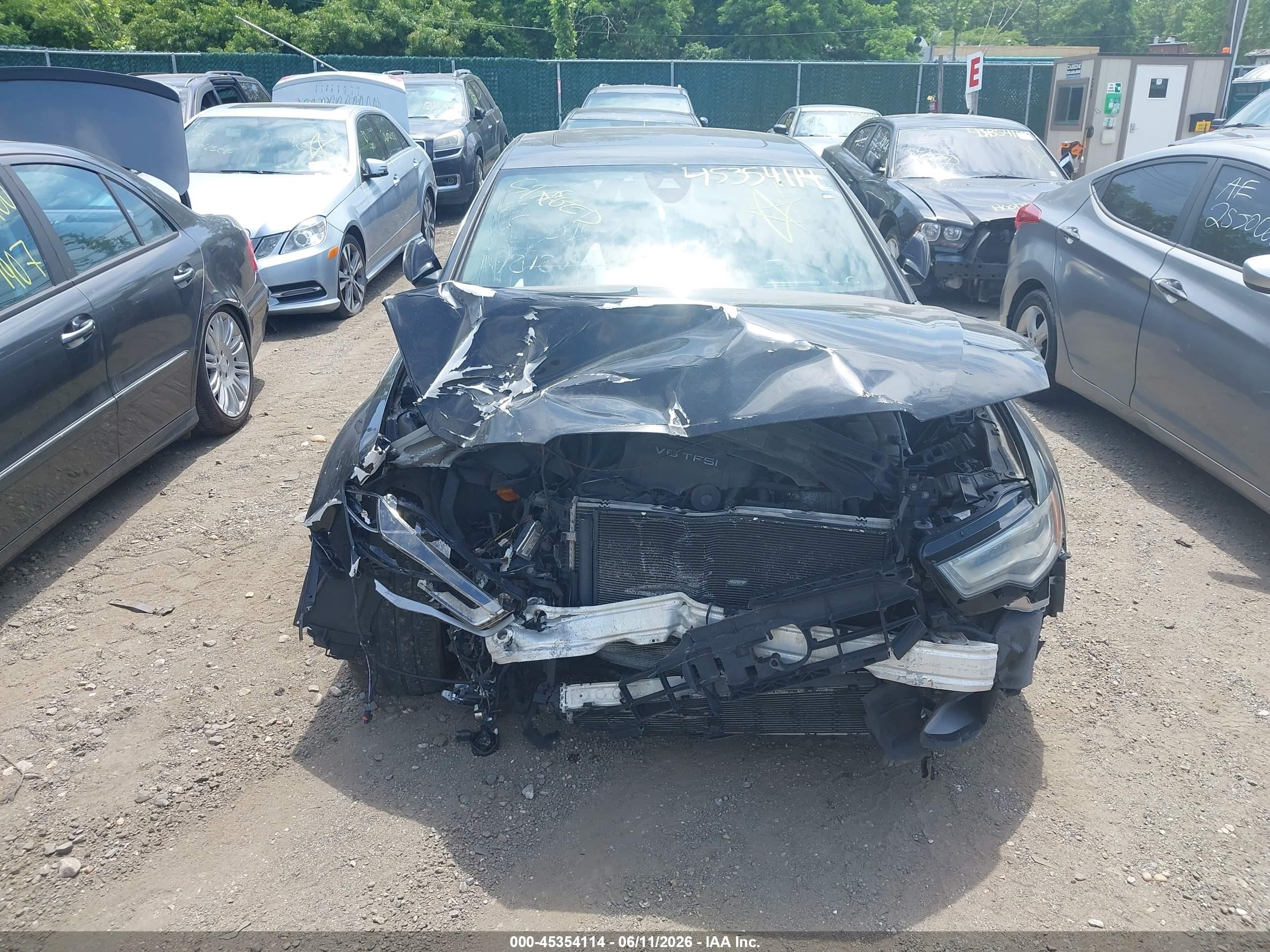 2015 Audi A6 3.0t Premium Plus Black vin: WAUHGAFC5FN036152