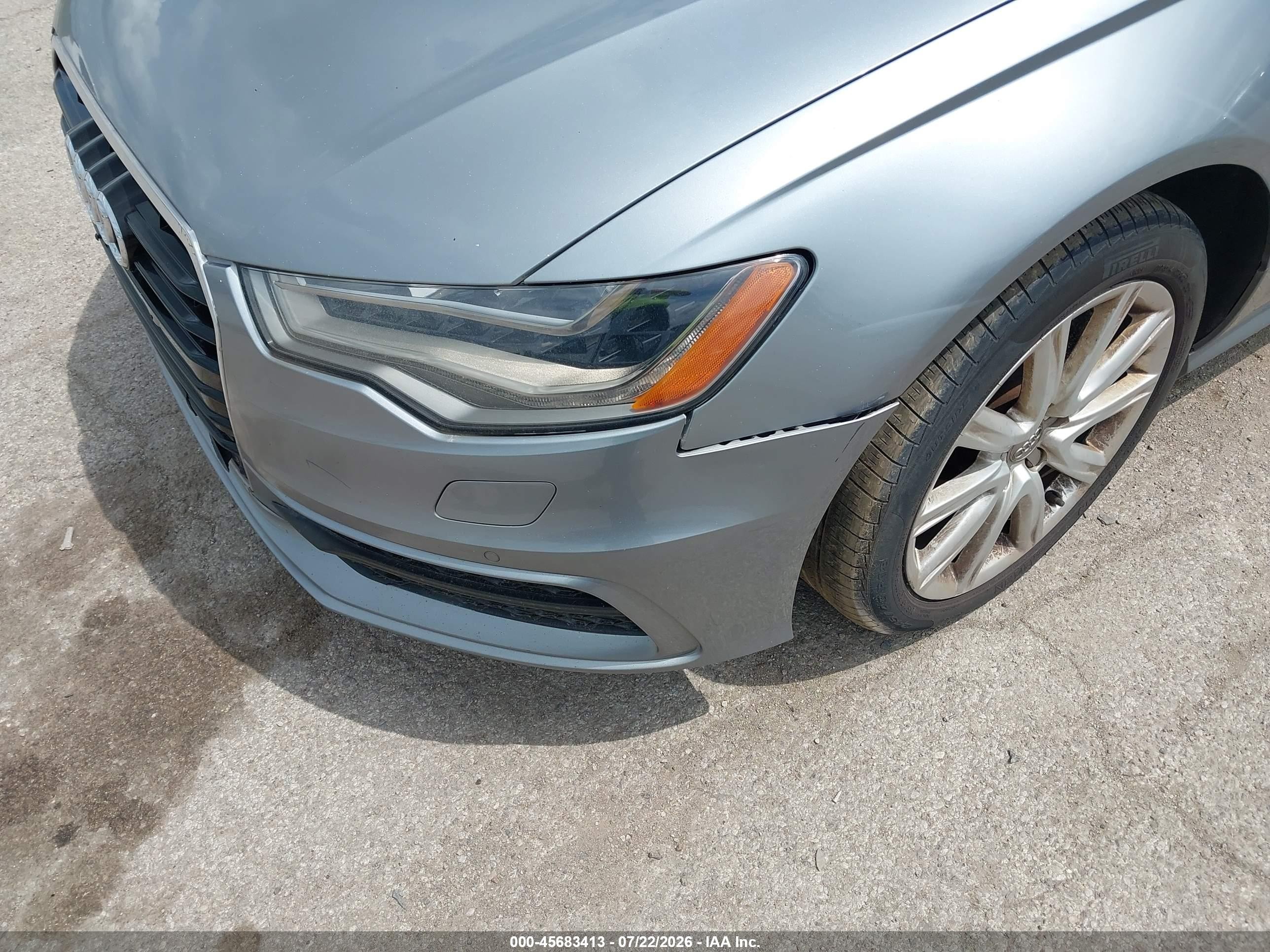 2012 Audi A6 3.0t Prestige Silver vin: WAUHGAFC6CN071701