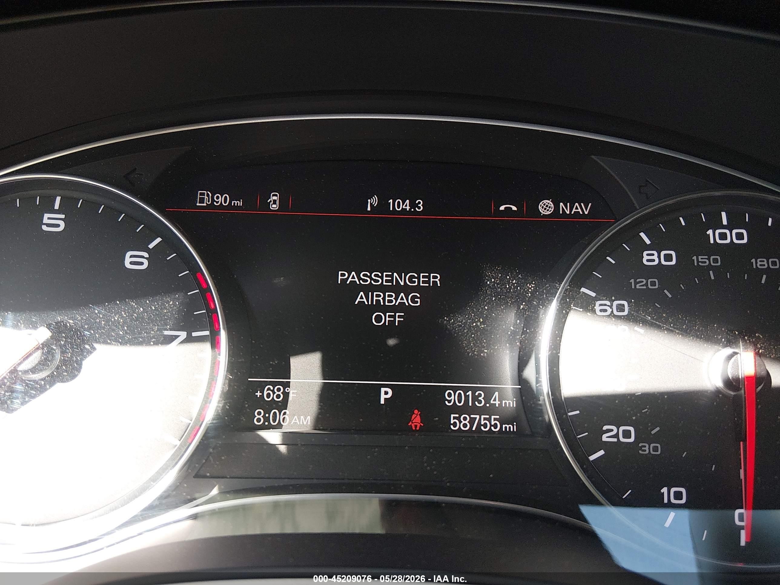 2013 Audi A6 3.0t Premium Silver vin: WAUHGAFC6DN116220