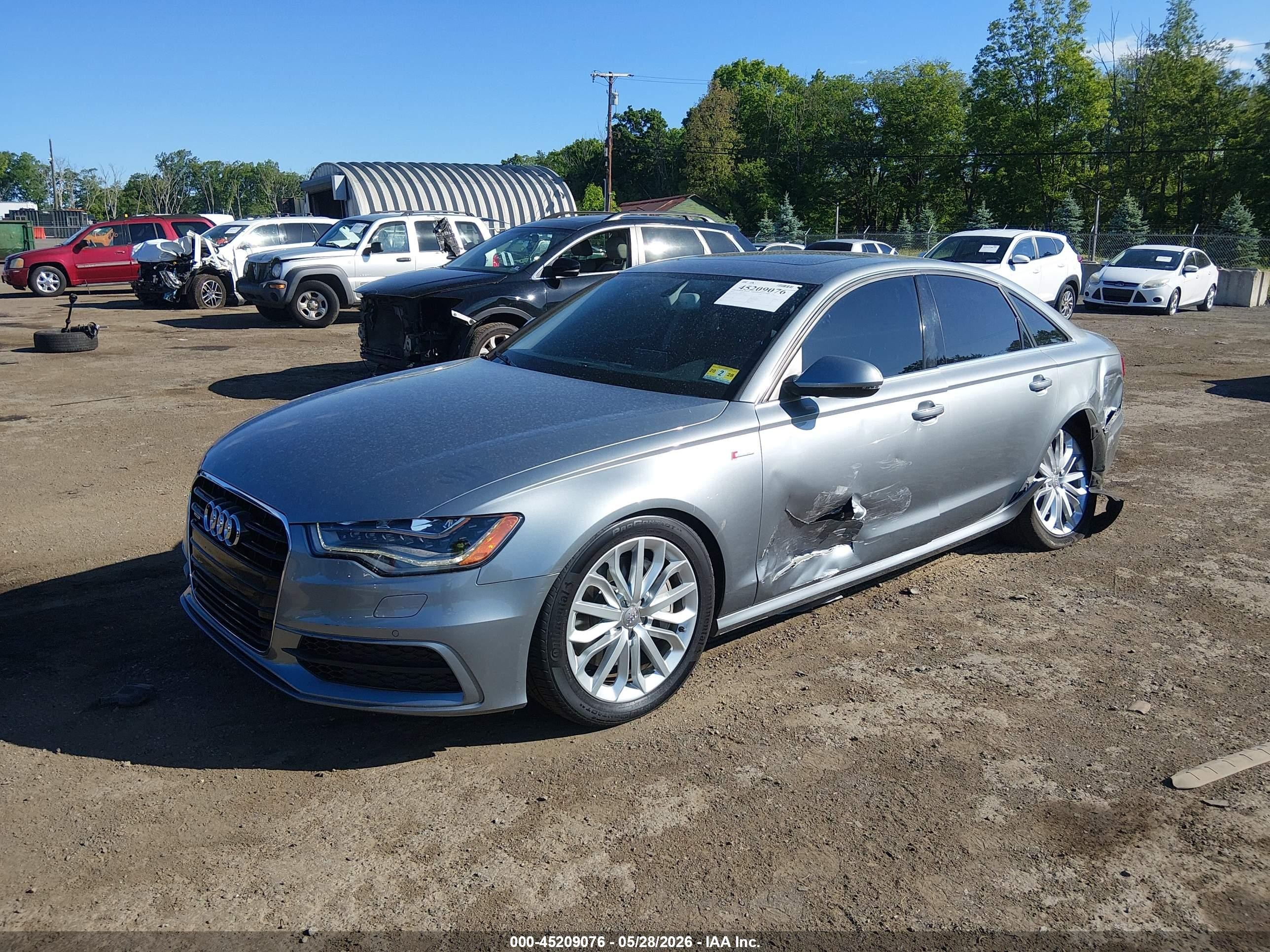 2013 Audi A6 3.0t Premium Silver vin: WAUHGAFC6DN116220