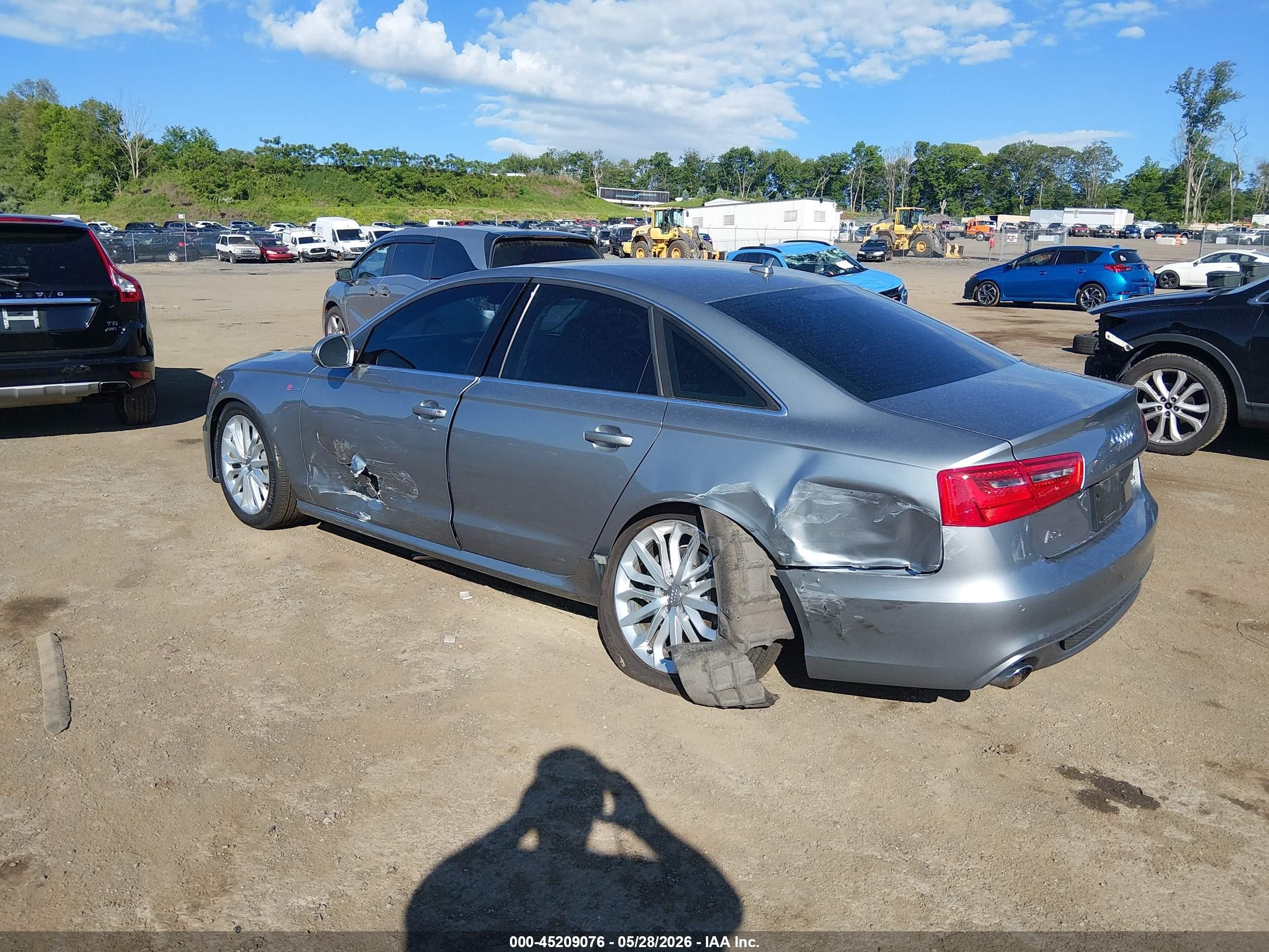 2013 Audi A6 3.0t Premium Silver vin: WAUHGAFC6DN116220