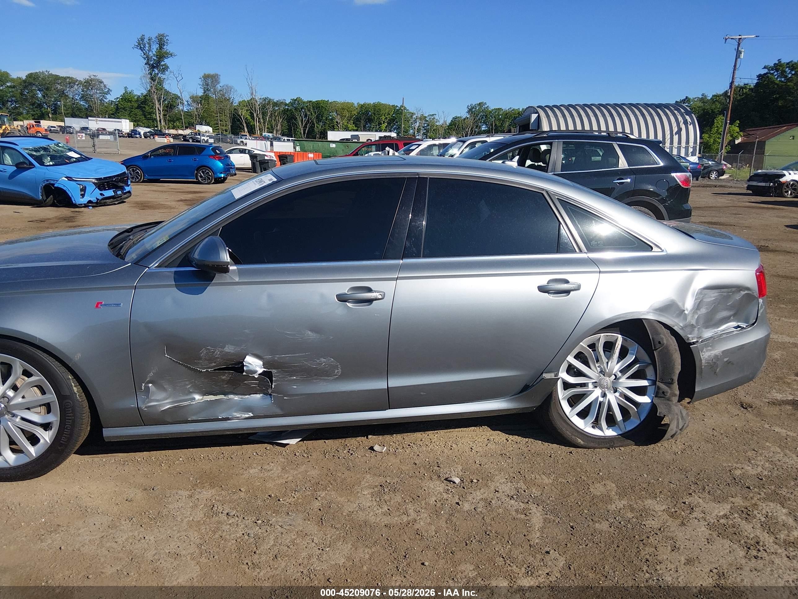 2013 Audi A6 3.0t Premium Silver vin: WAUHGAFC6DN116220