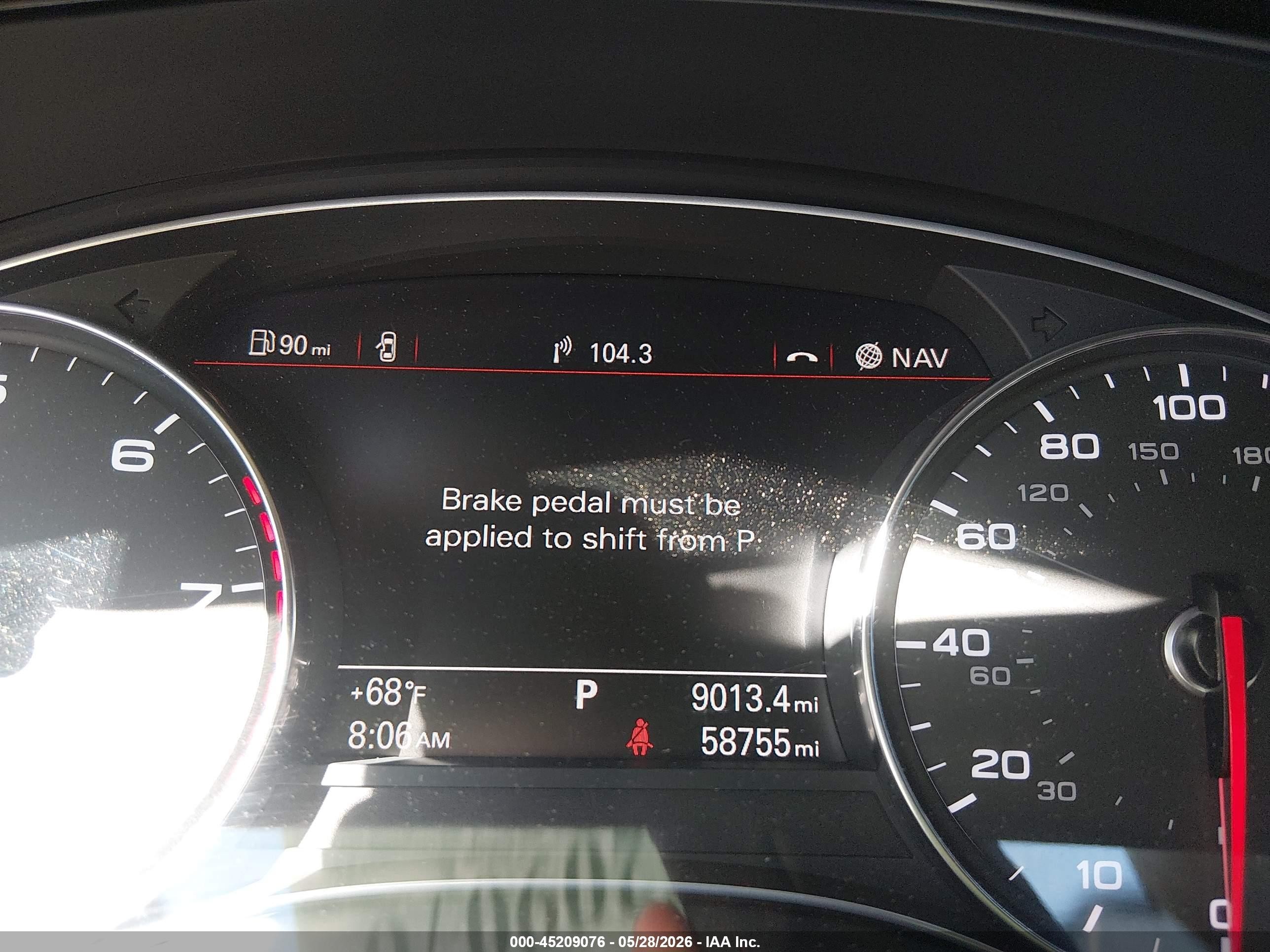 2013 Audi A6 3.0t Premium Silver vin: WAUHGAFC6DN116220
