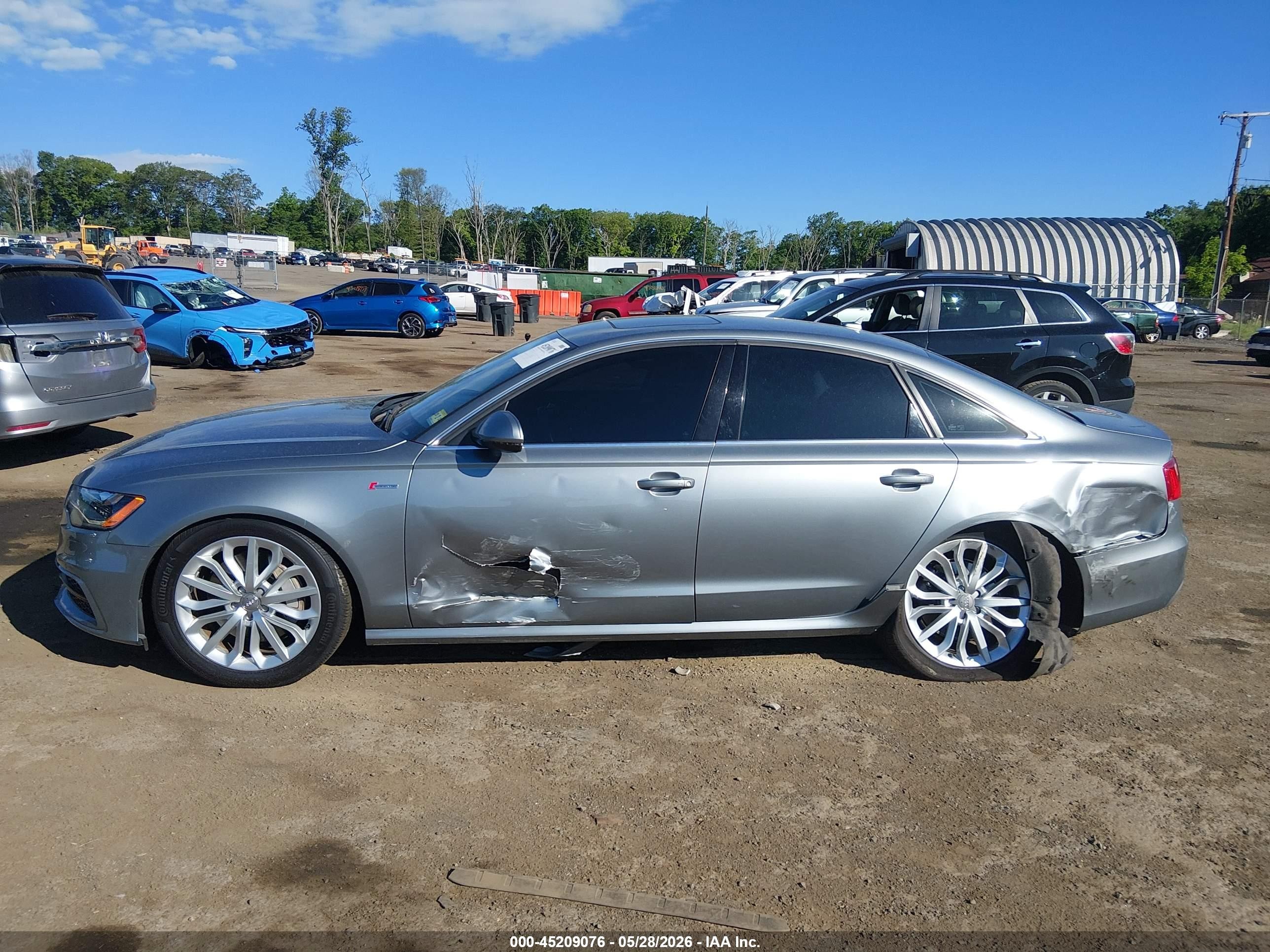 2013 Audi A6 3.0t Premium Silver vin: WAUHGAFC6DN116220