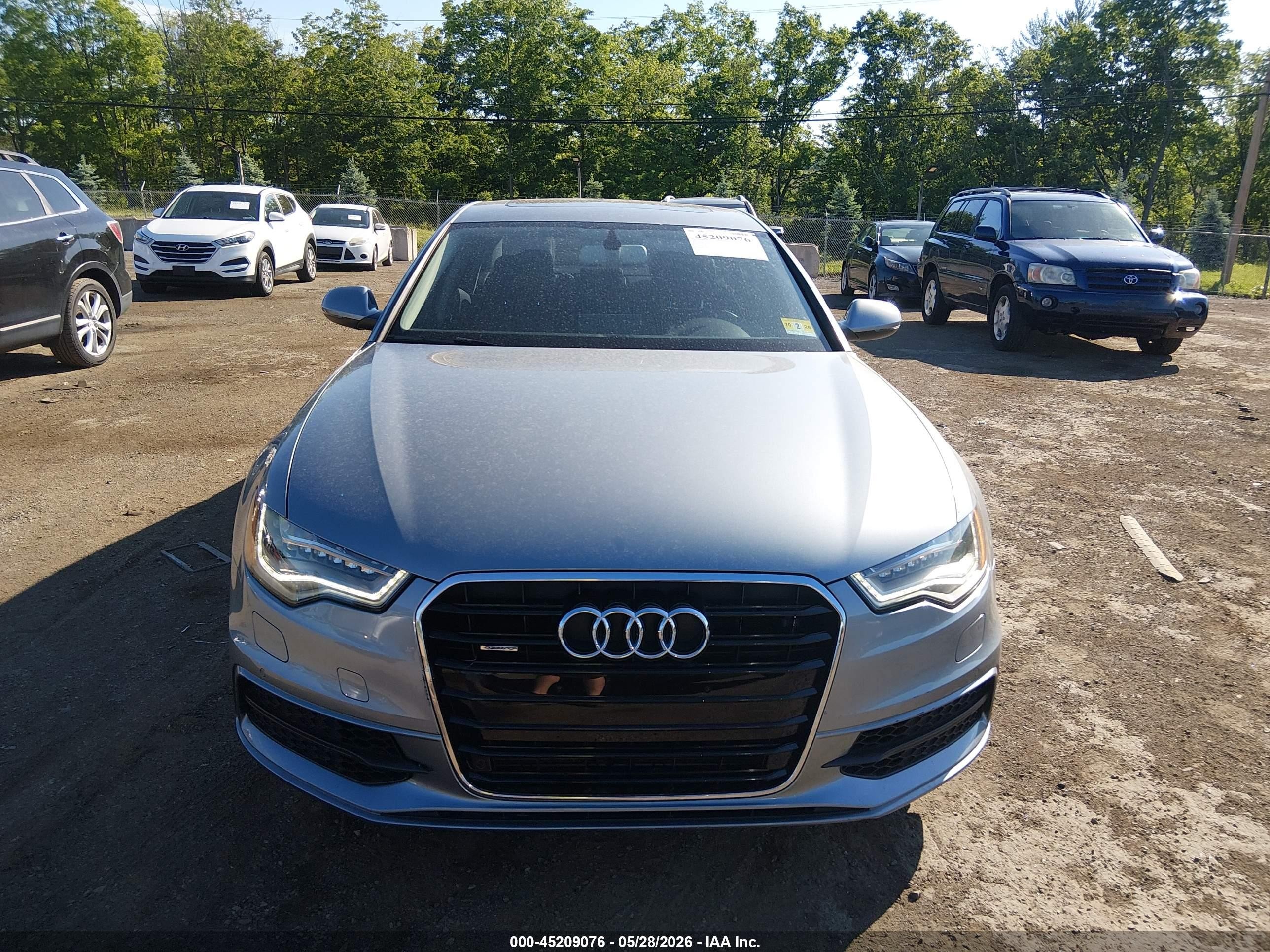 2013 Audi A6 3.0t Premium Silver vin: WAUHGAFC6DN116220