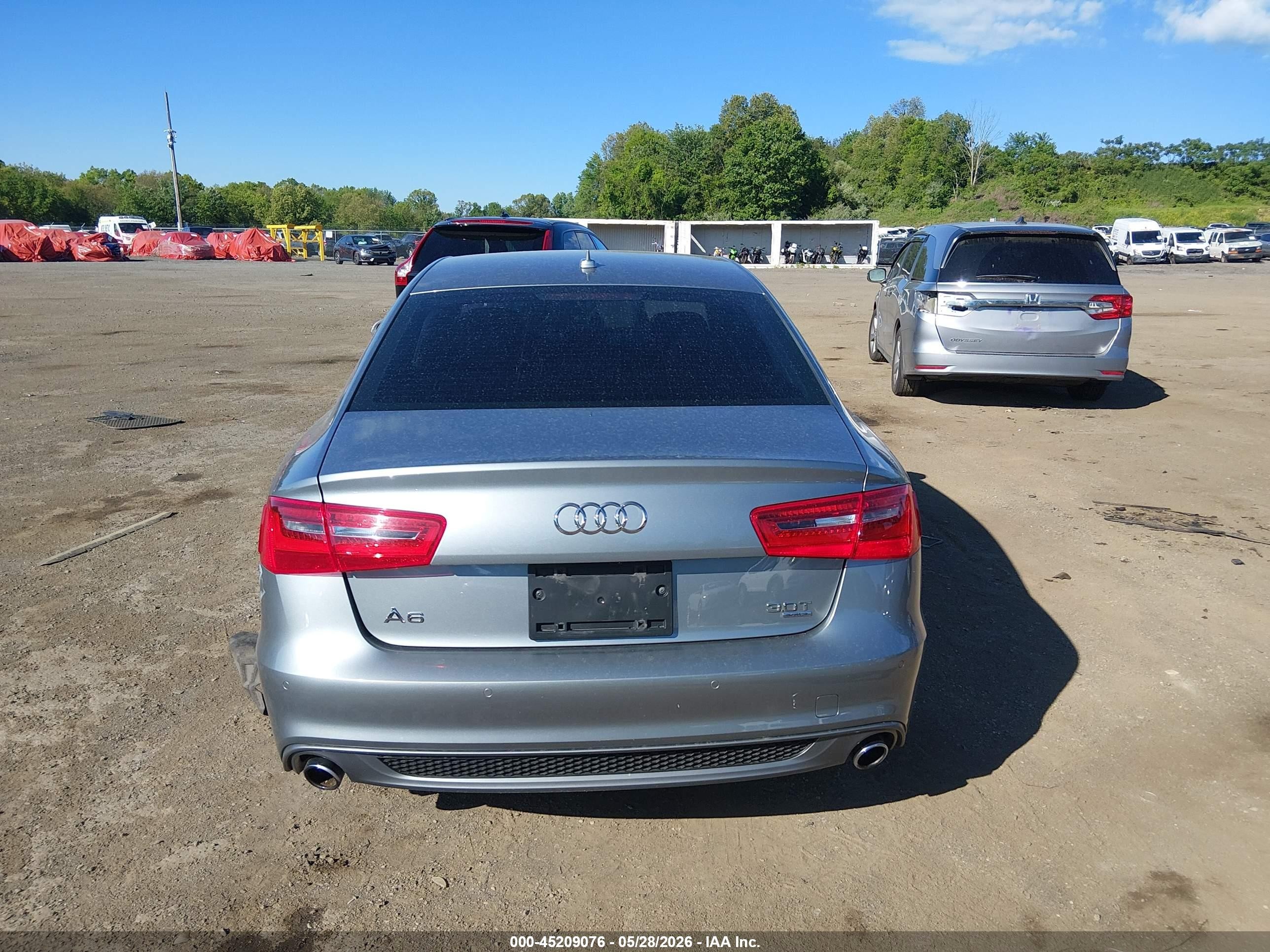 2013 Audi A6 3.0t Premium Silver vin: WAUHGAFC6DN116220