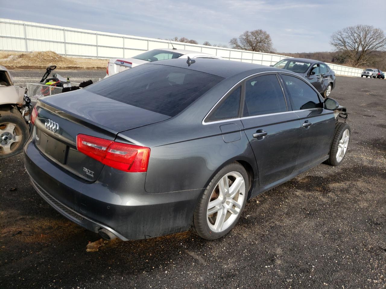 2014 Audi A6 Prestige Gray vin: WAUHGAFC6EN027619