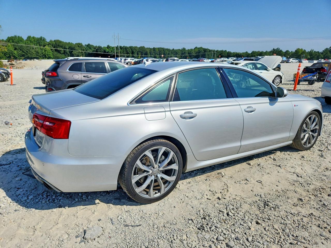 2014 Audi A6 Prestige Silver vin: WAUHGAFC6EN087898
