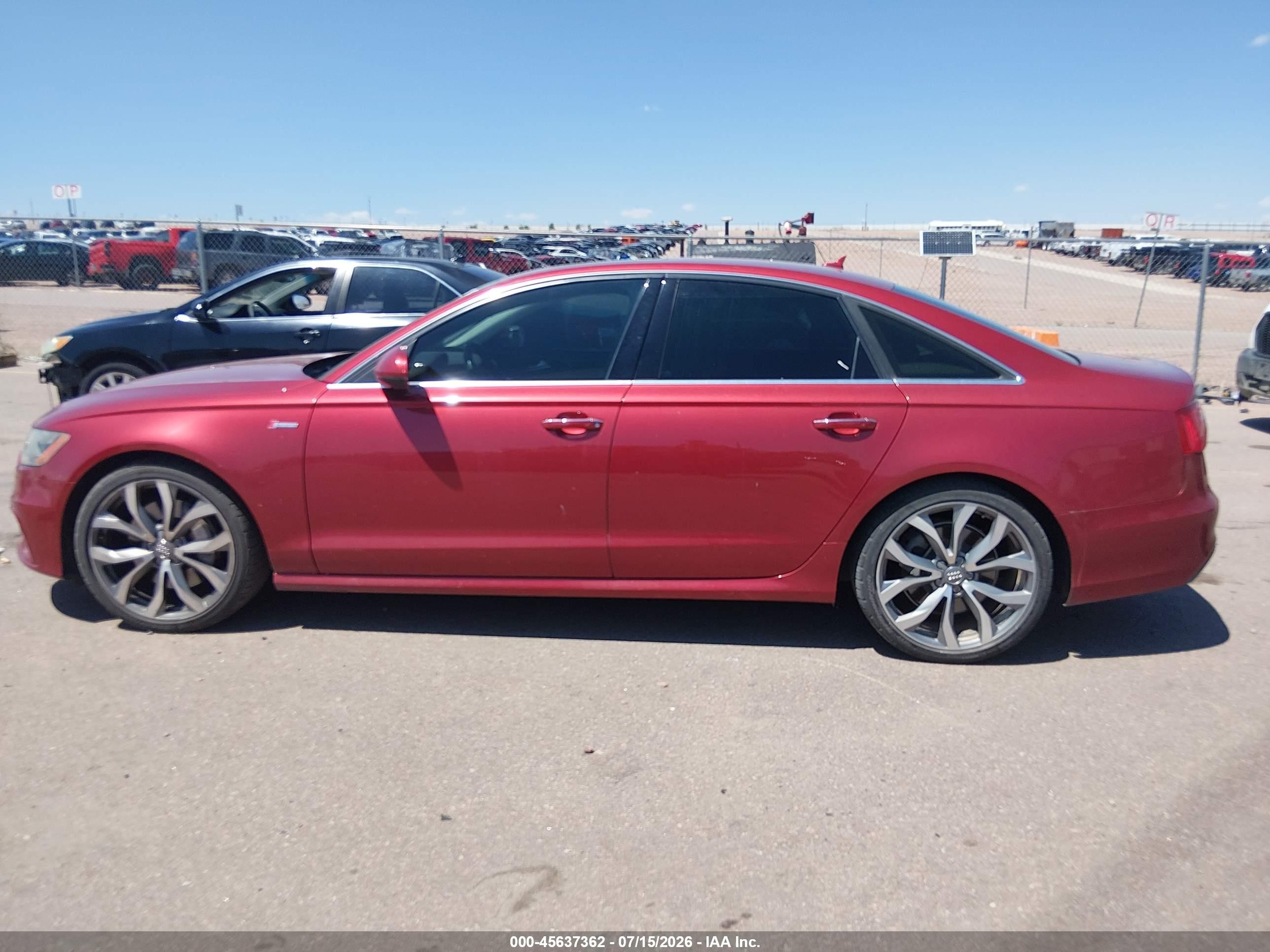 2015 Audi A6 3.0t Premium Plus Red vin: WAUHGAFC7FN021328