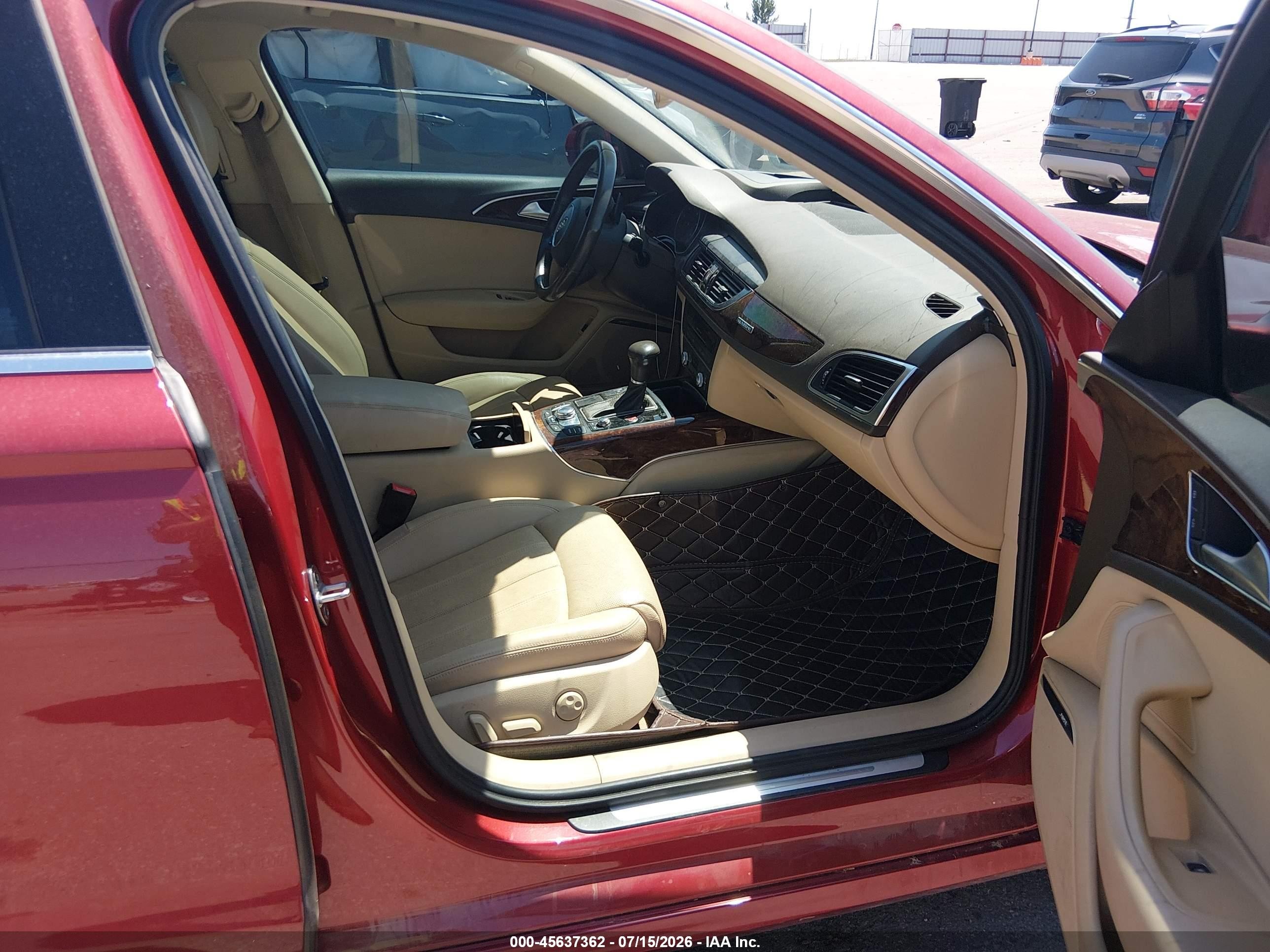 2015 Audi A6 3.0t Premium Plus Red vin: WAUHGAFC7FN021328