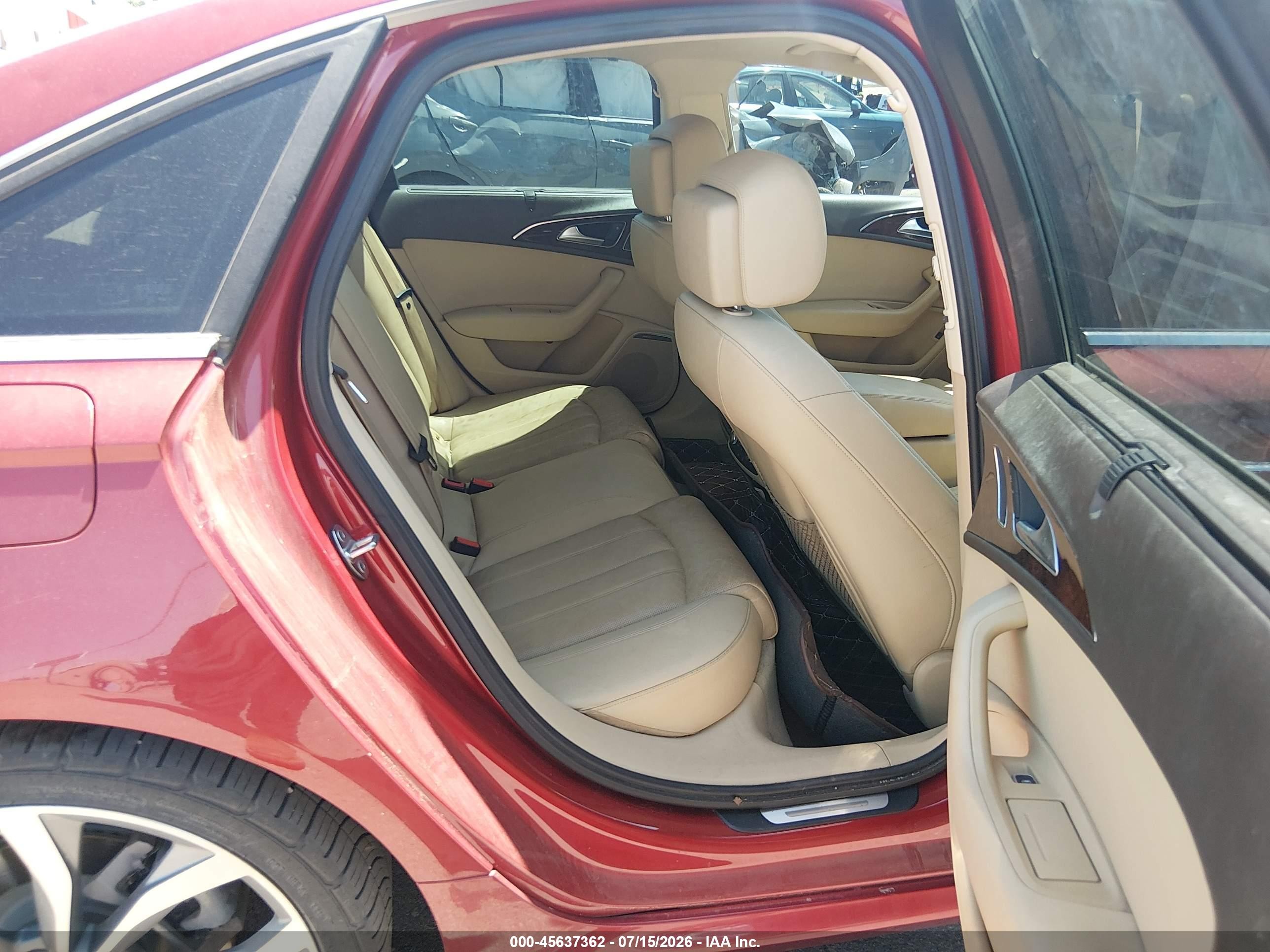 2015 Audi A6 3.0t Premium Plus Red vin: WAUHGAFC7FN021328
