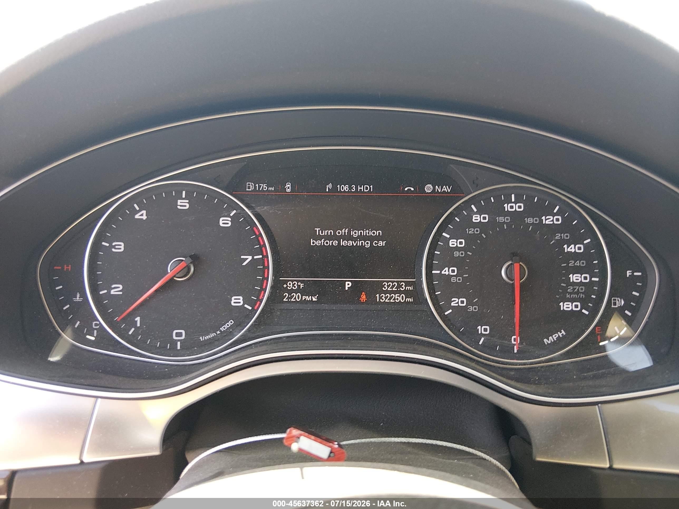 2015 Audi A6 3.0t Premium Plus Red vin: WAUHGAFC7FN021328