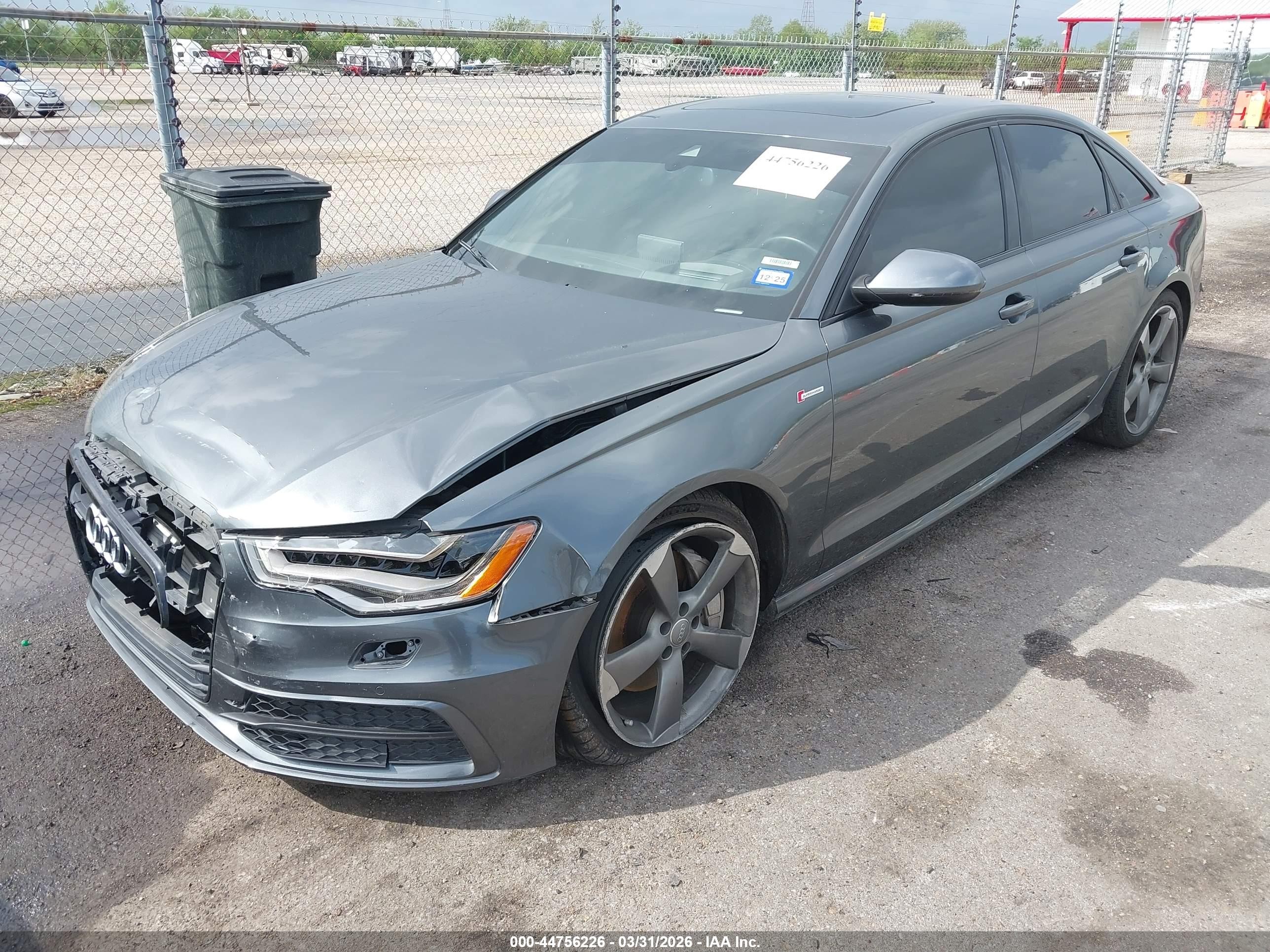 2015 Audi A6 3.0t Premium Plus Gray vin: WAUHGAFC7FN030076