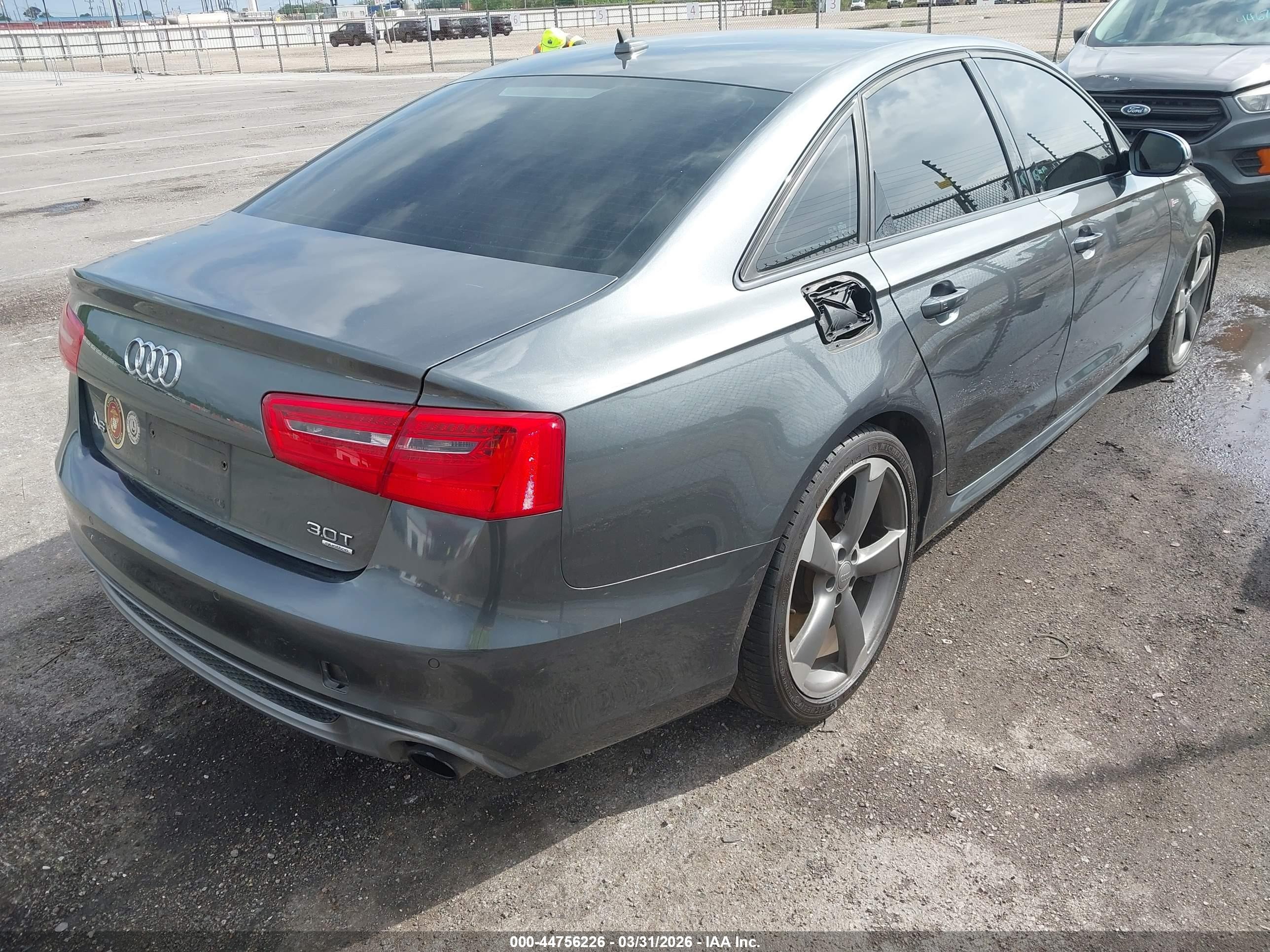 2015 Audi A6 3.0t Premium Plus Gray vin: WAUHGAFC7FN030076