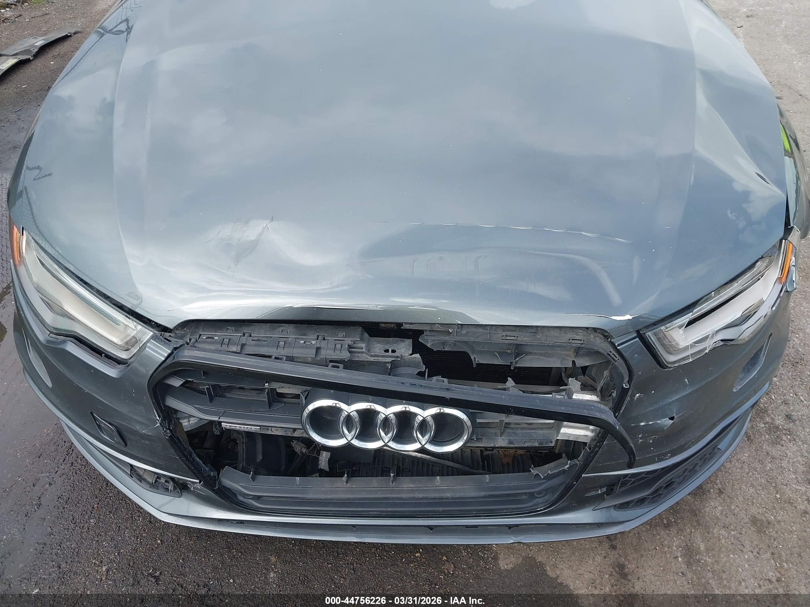 2015 Audi A6 3.0t Premium Plus Gray vin: WAUHGAFC7FN030076
