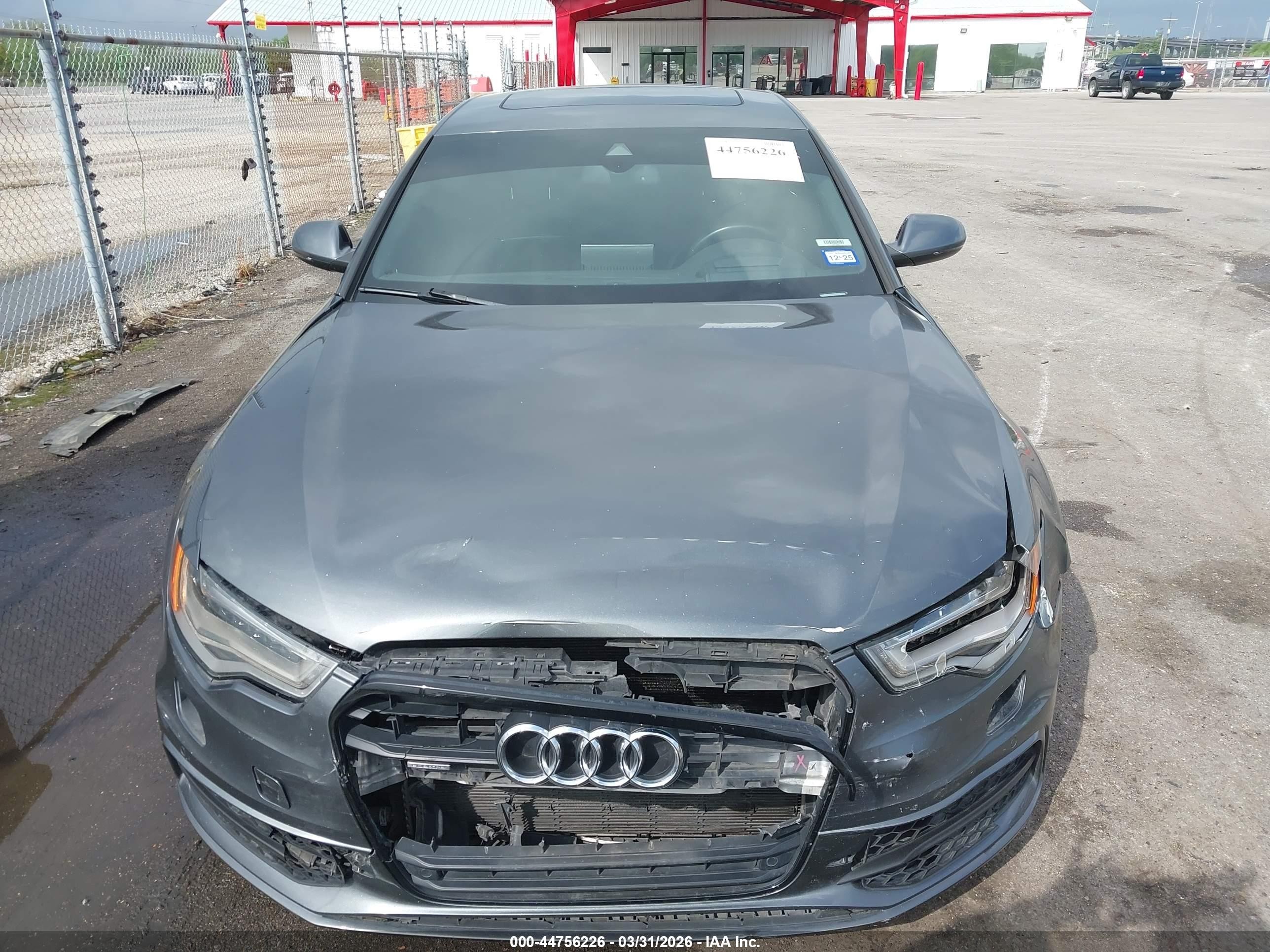 2015 Audi A6 3.0t Premium Plus Gray vin: WAUHGAFC7FN030076