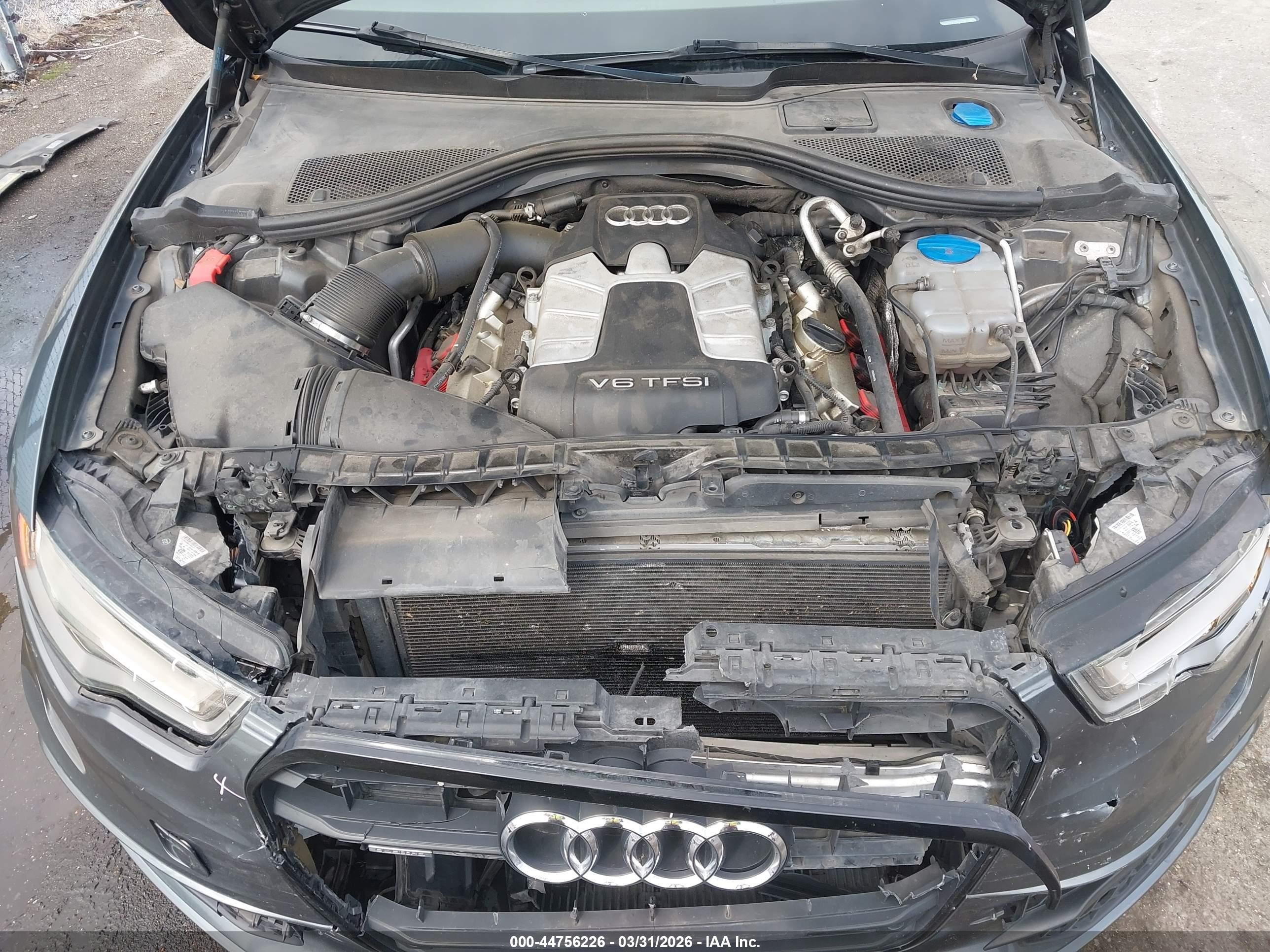 2015 Audi A6 3.0t Premium Plus Gray vin: WAUHGAFC7FN030076