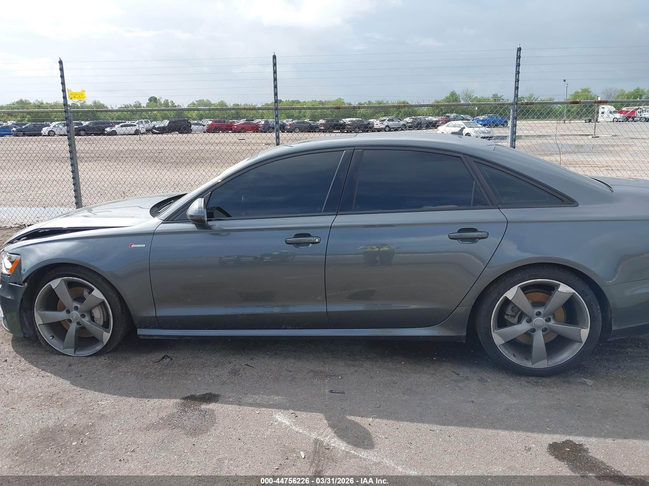 2015 Audi A6 3.0t Premium Plus Gray vin: WAUHGAFC7FN030076