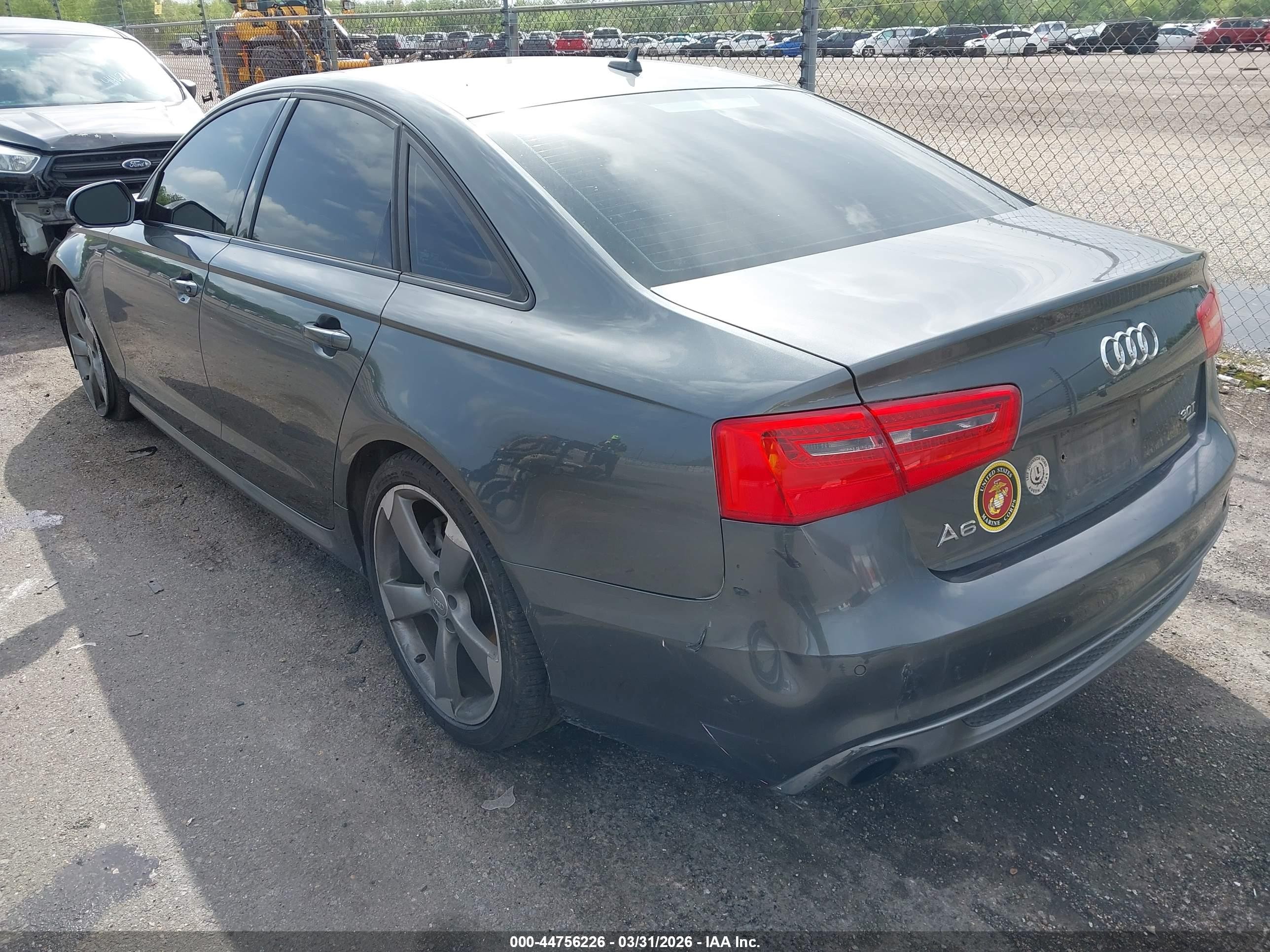 2015 Audi A6 3.0t Premium Plus Gray vin: WAUHGAFC7FN030076